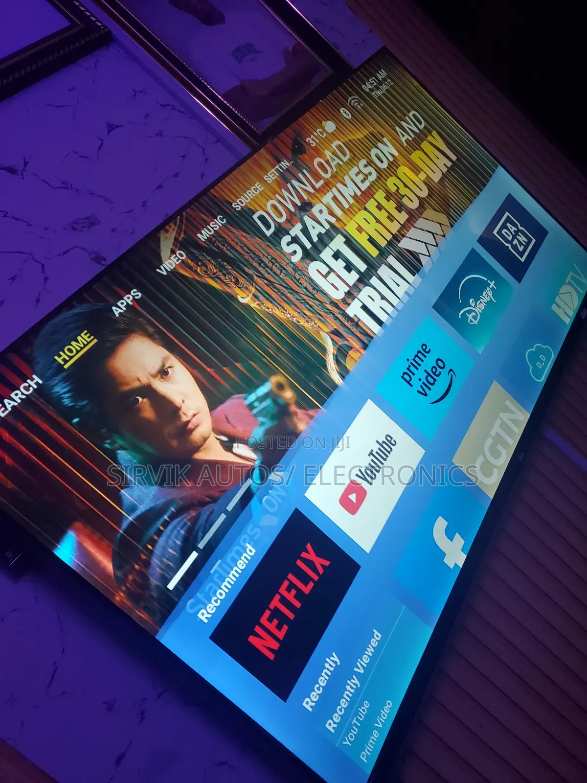 One Week Old Lg 65 Inches Frameless and Smart Tv