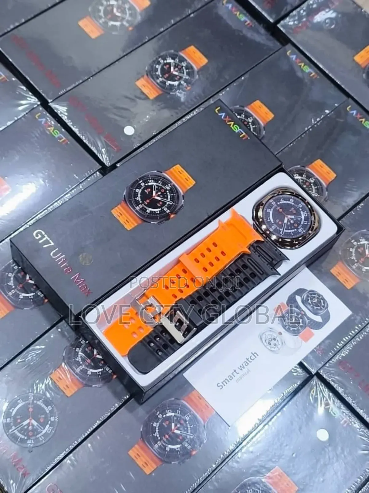 Gt7 Ultra Max Smartwatch Amoled Display With 2 Straps Fitness Tracker.
