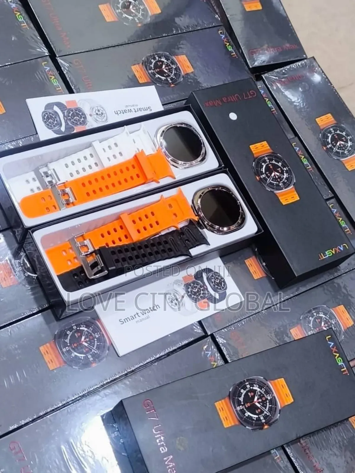 Gt7 Ultra Max Smartwatch Amoled Display With 2 Straps Fitness Tracker.