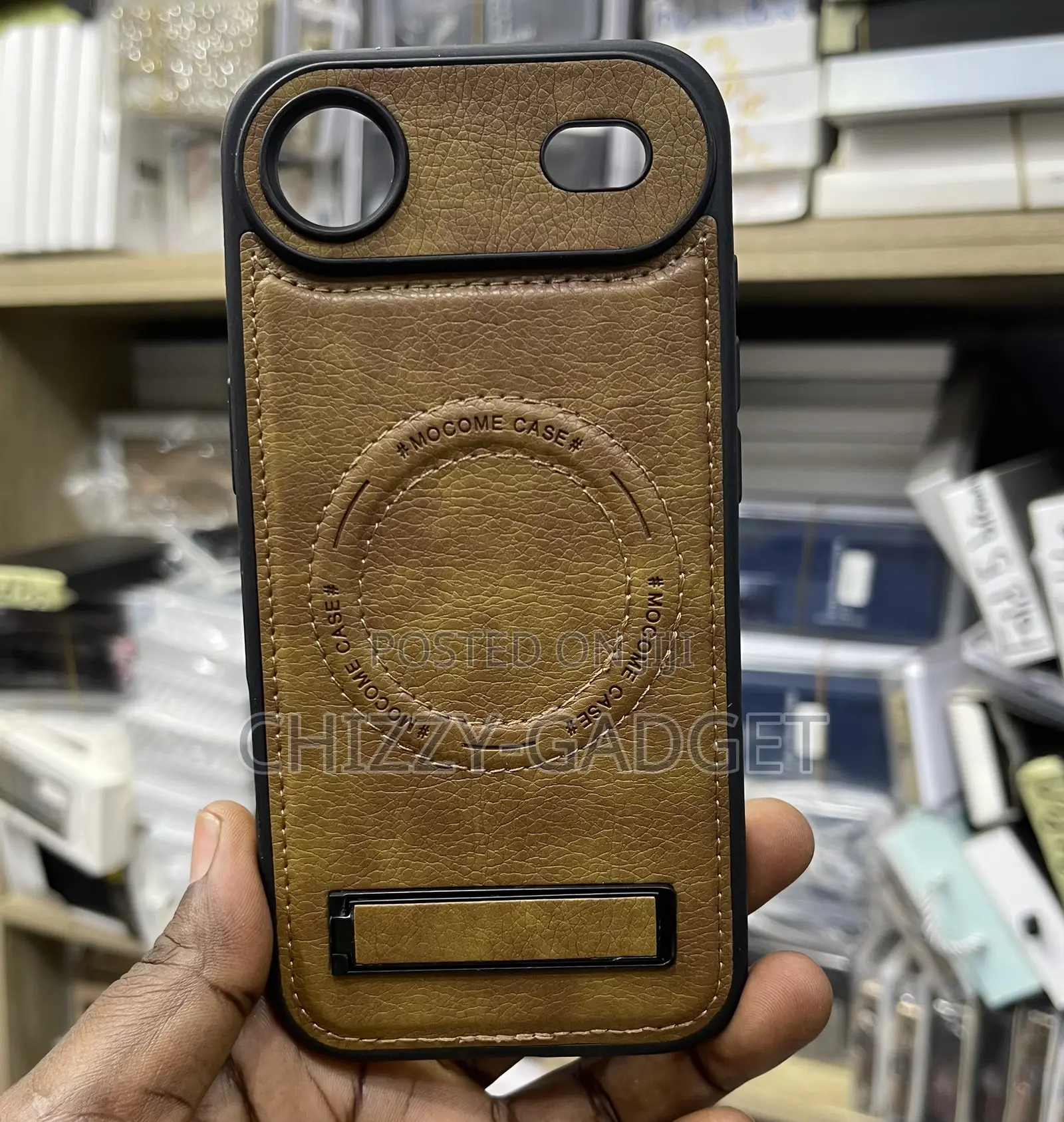 iPhone 17,17 Air Leather Case With Magsafe and Stand