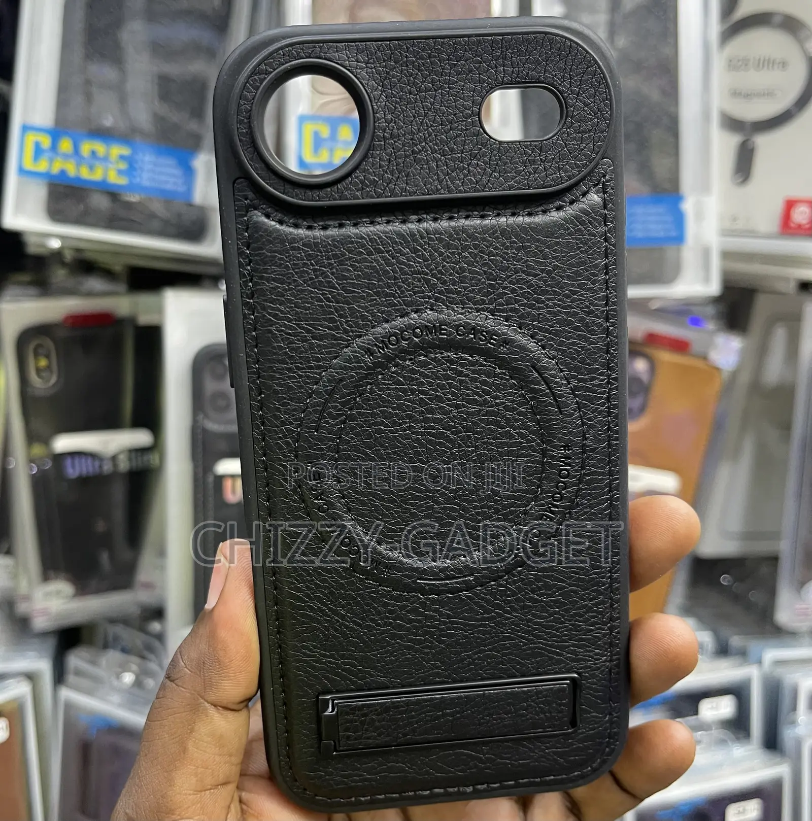 iPhone 17,17 Air Leather Case With Magsafe and Stand