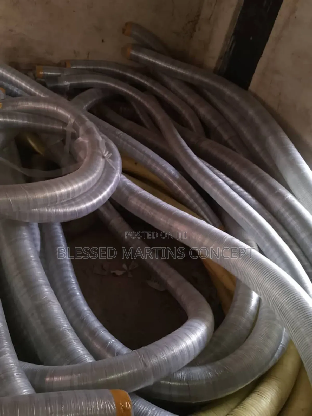 6" Transparent Wire Suction Hose for Gas, Petrol, Chemicals.10 Meters