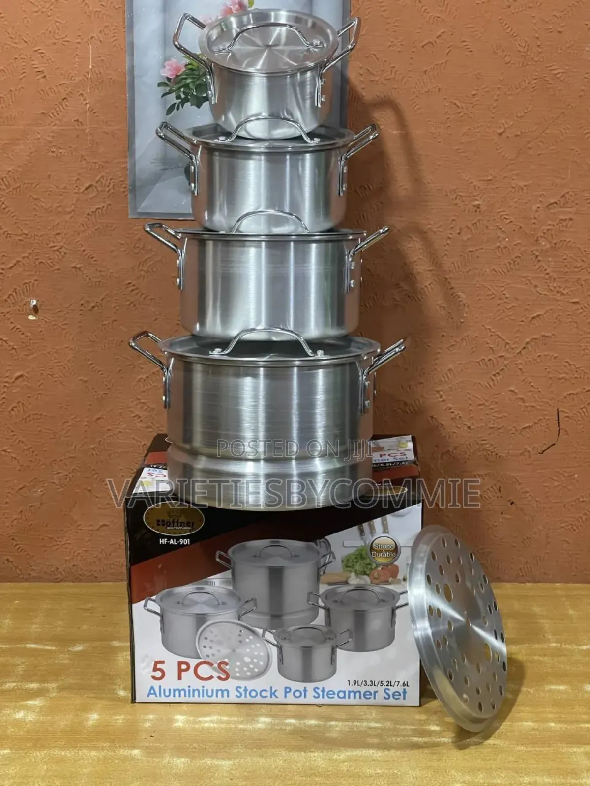 5 PCS Aluminium Stock Pot