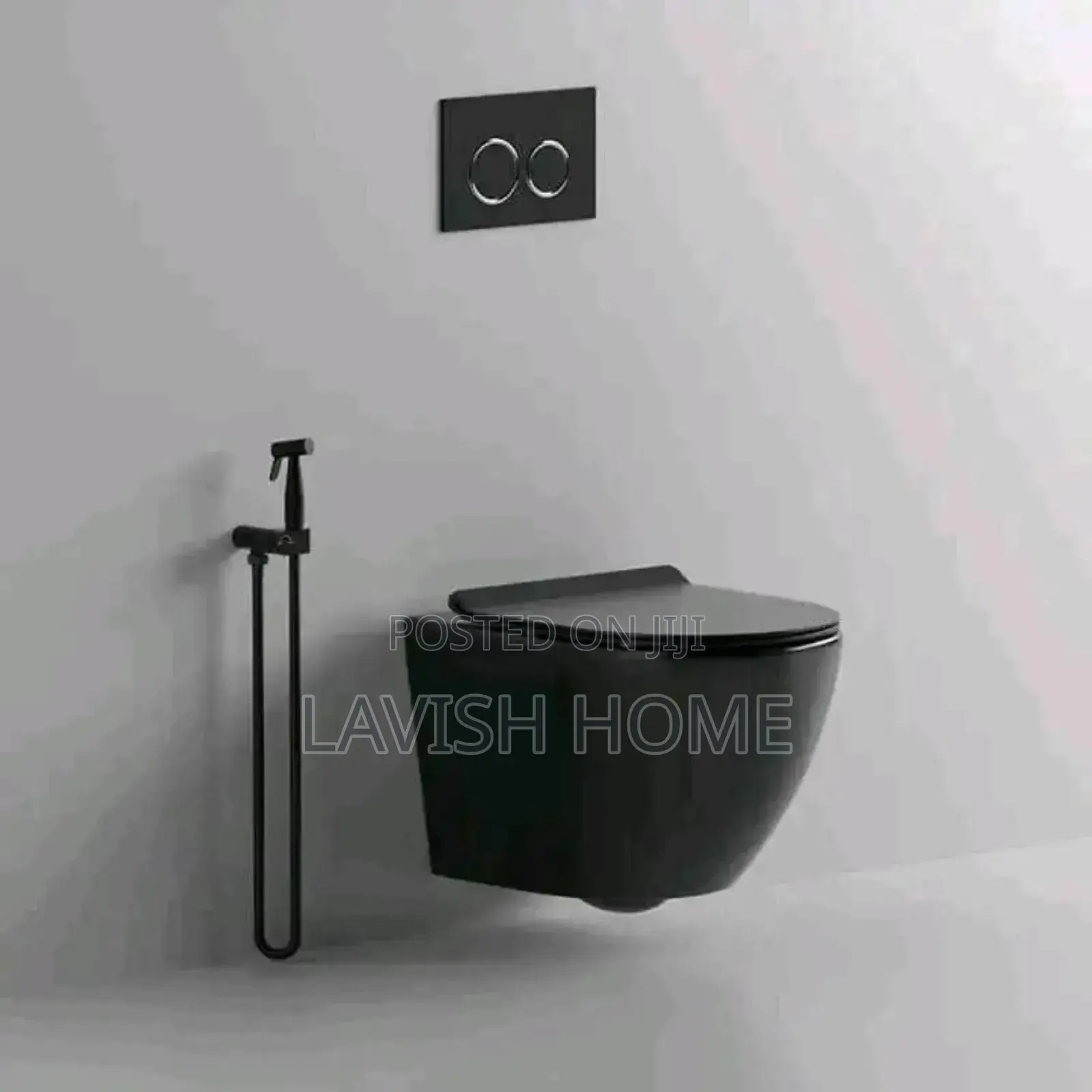 Black Conceal Water Cistern Black