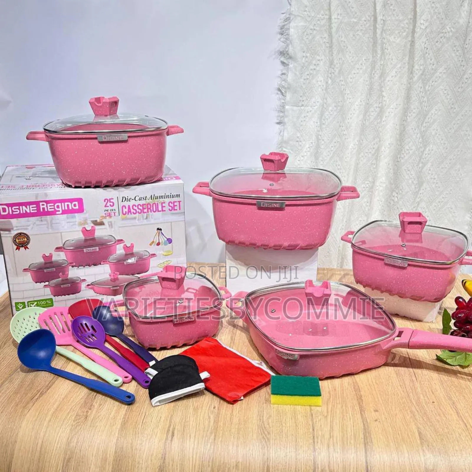 25pcs Disnie Granite Coating Cookware/Pot Set + Free Cooking Tools