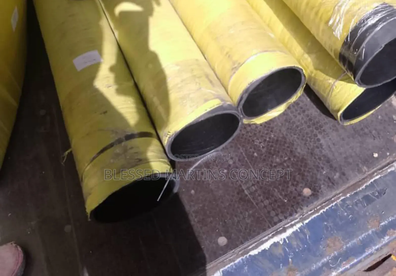 8" Industrial Black Suction (Wire) Hose for Chemical, Petrol, Liquids,