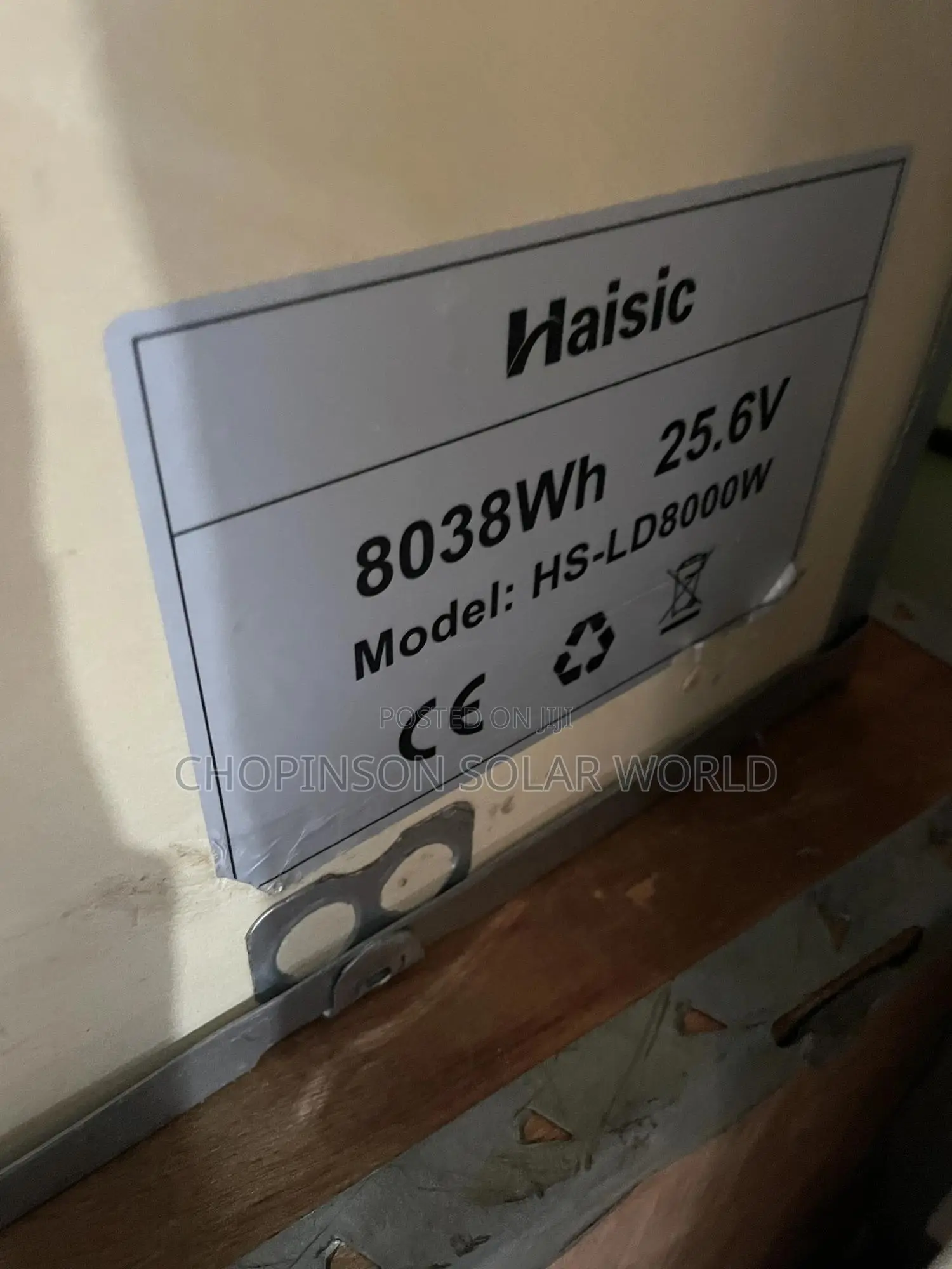 Solar Energy Haisic Lithium Battery 8kwh/25.6vott