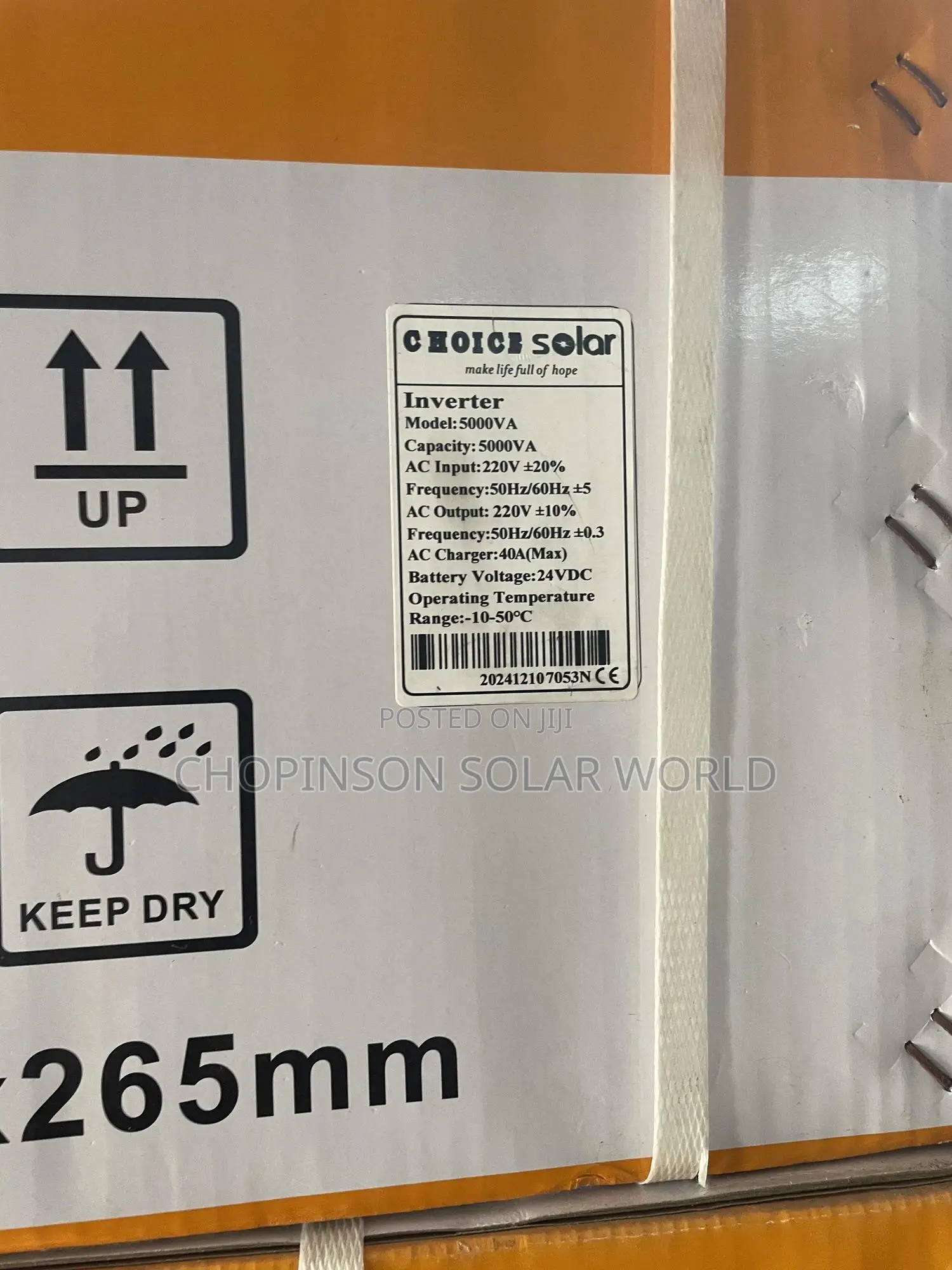 Solar Energy Choice Inverter 5kva/48votts