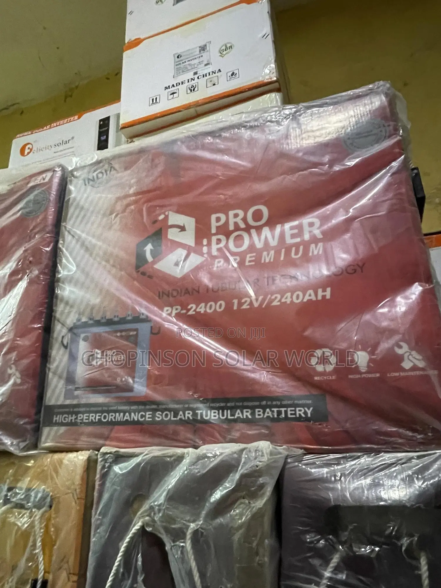 Solar Energy Pro Power Gold Tall Tubular Battery 220ah/12votts