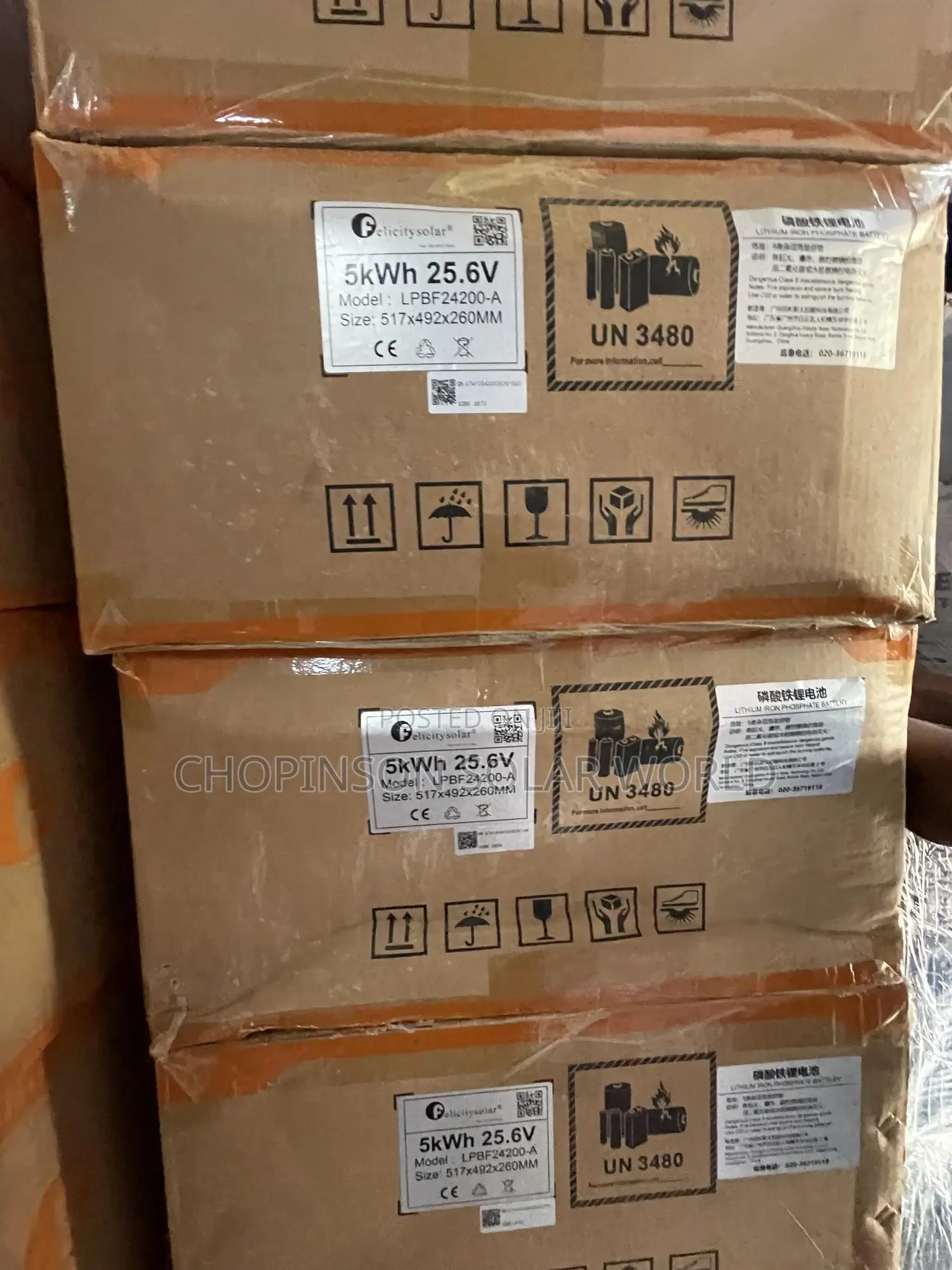 Solar Energy Felicity Lithium Ion Battery 5kwh/25.6votts