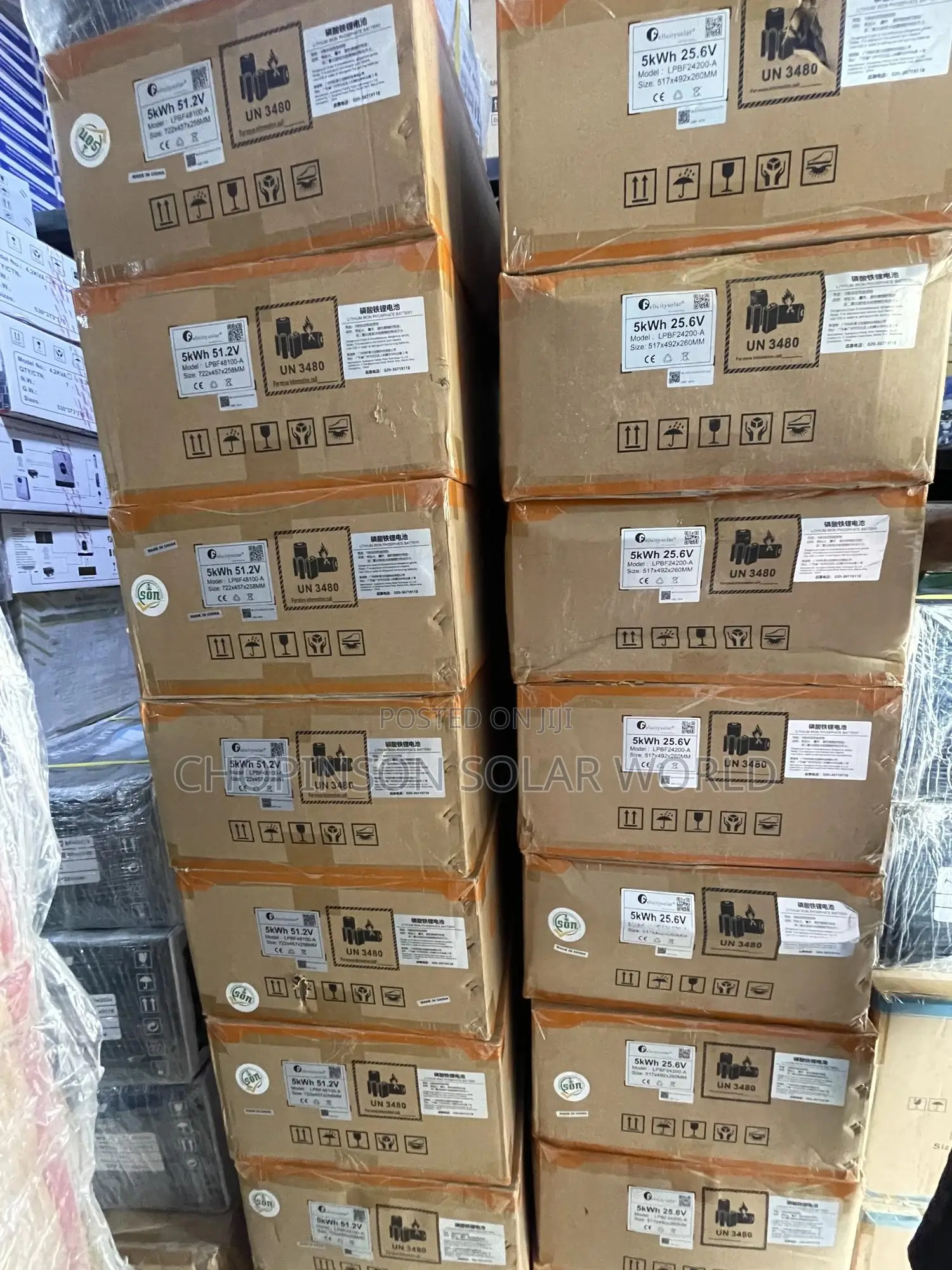 Solar Energy Felicity Lithium Ion Battery 5kwh/25.6votts