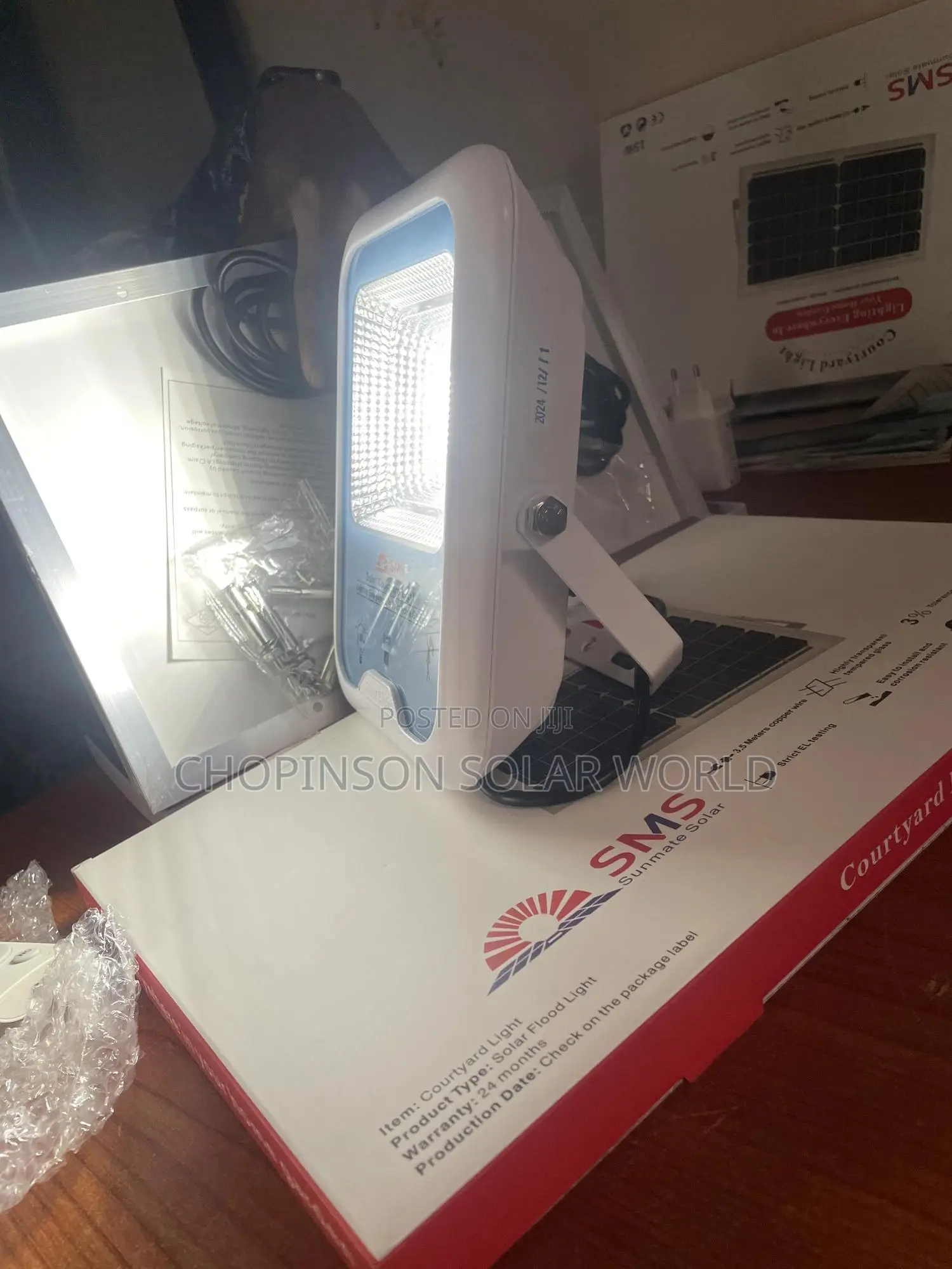 Solar Energy SMS Courtyard Street Light 100watts