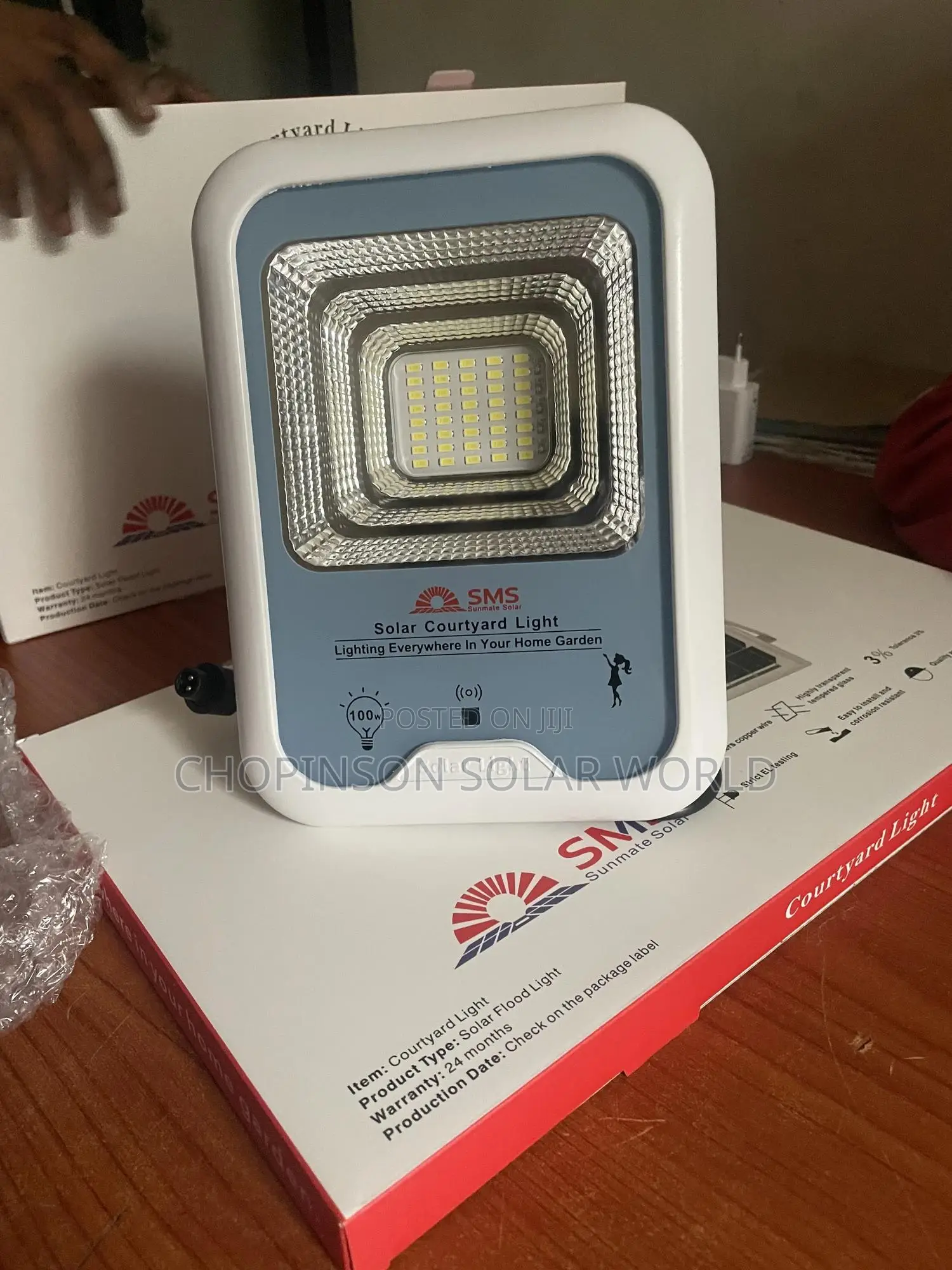 Solar Energy SMS Courtyard Street Light 100watts