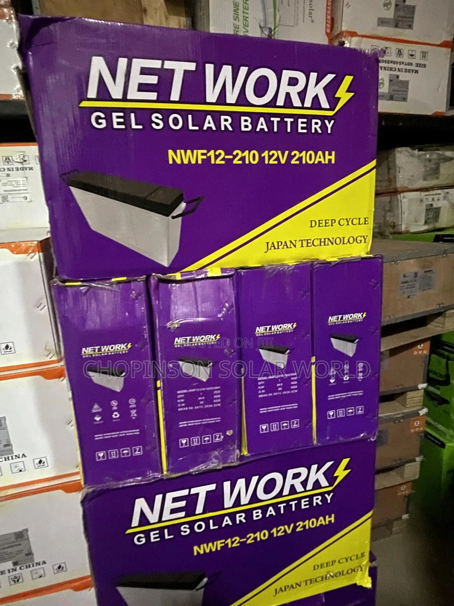 Solar Energy Network Dry Cell Battery 210ah/12votts