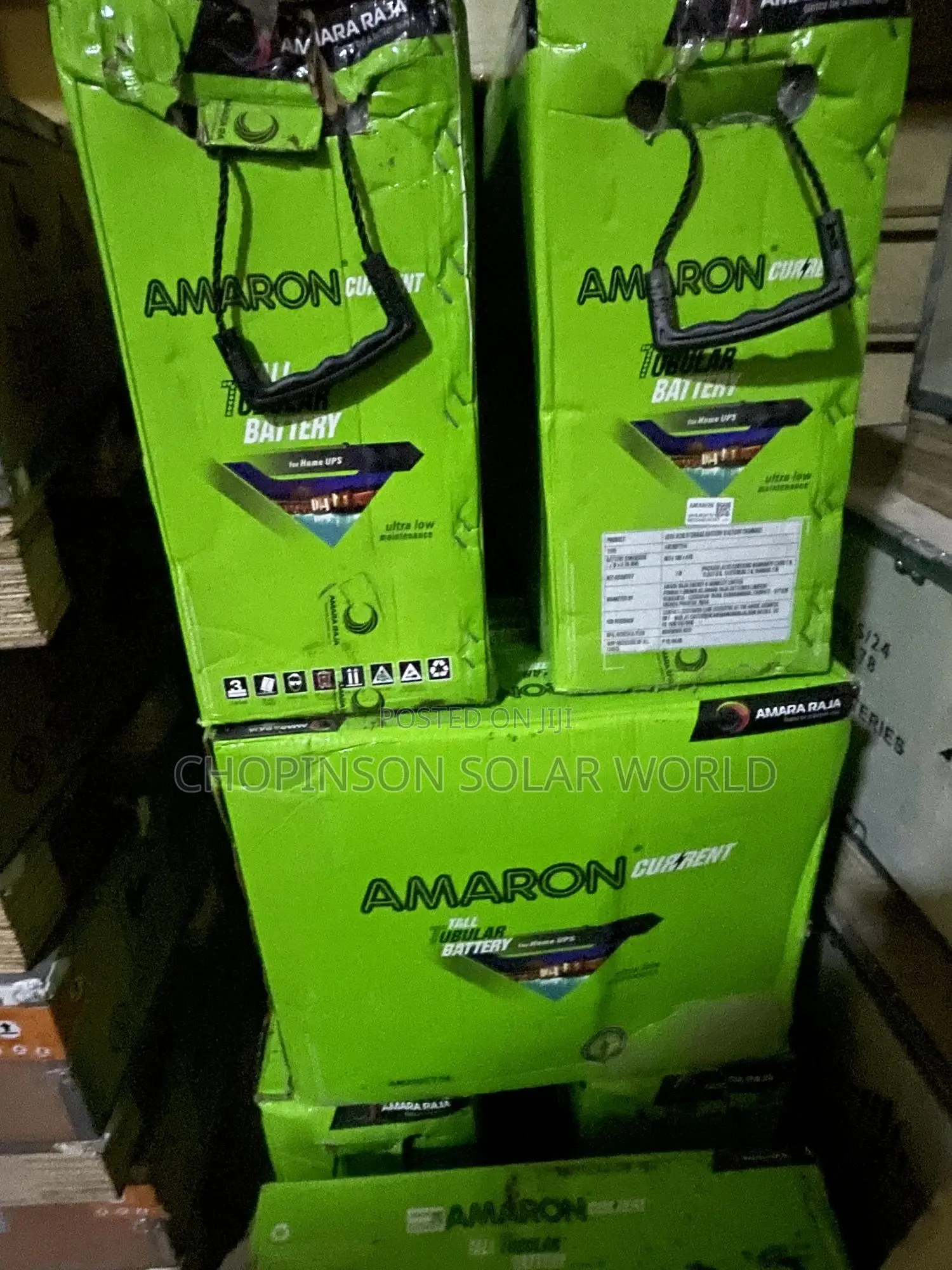Solar Energy Amaron Tall Tubular Battery 220ah/12votts