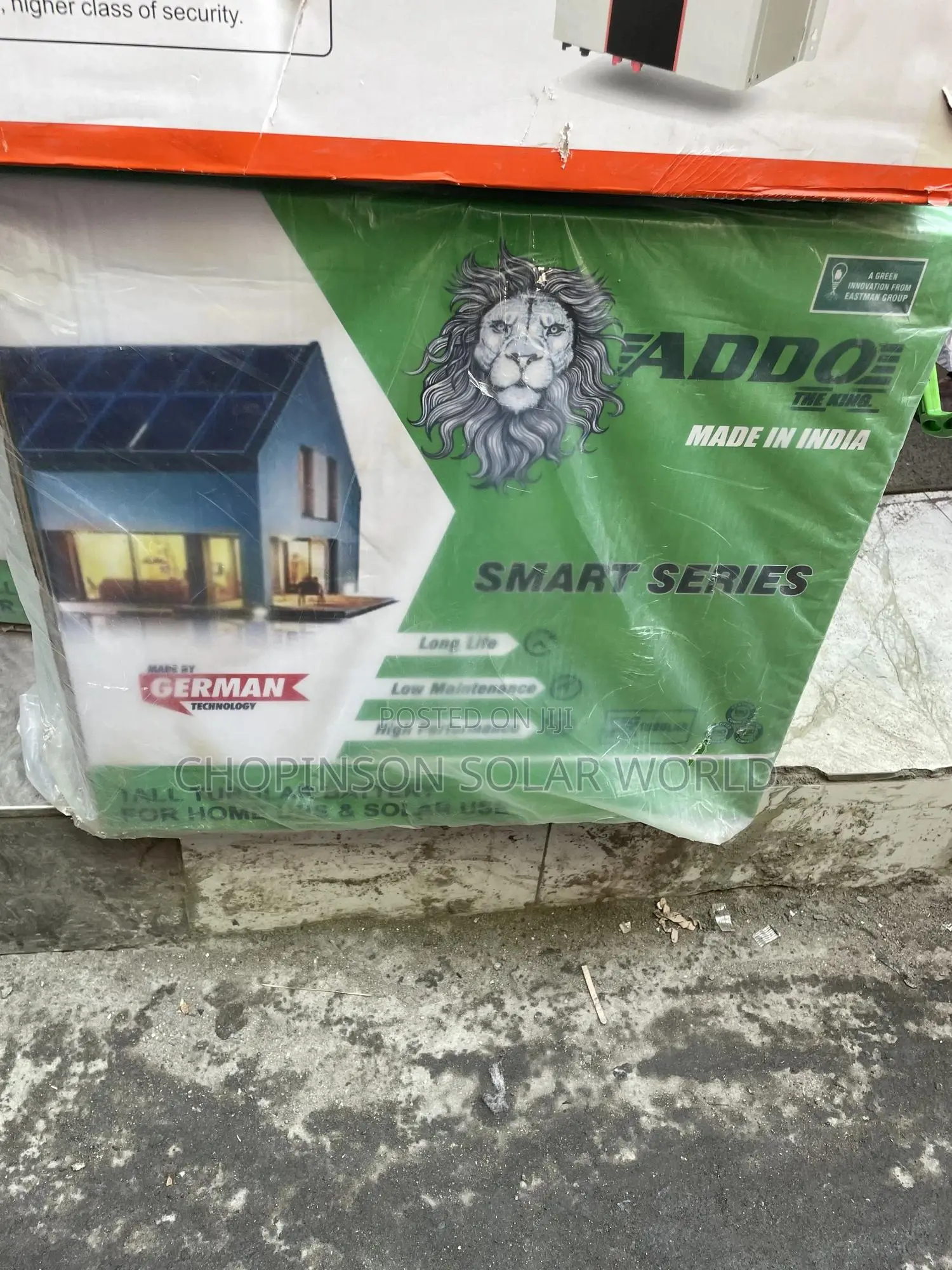 Solar Energy Addo Tall Tubular Battery 240a/12votts