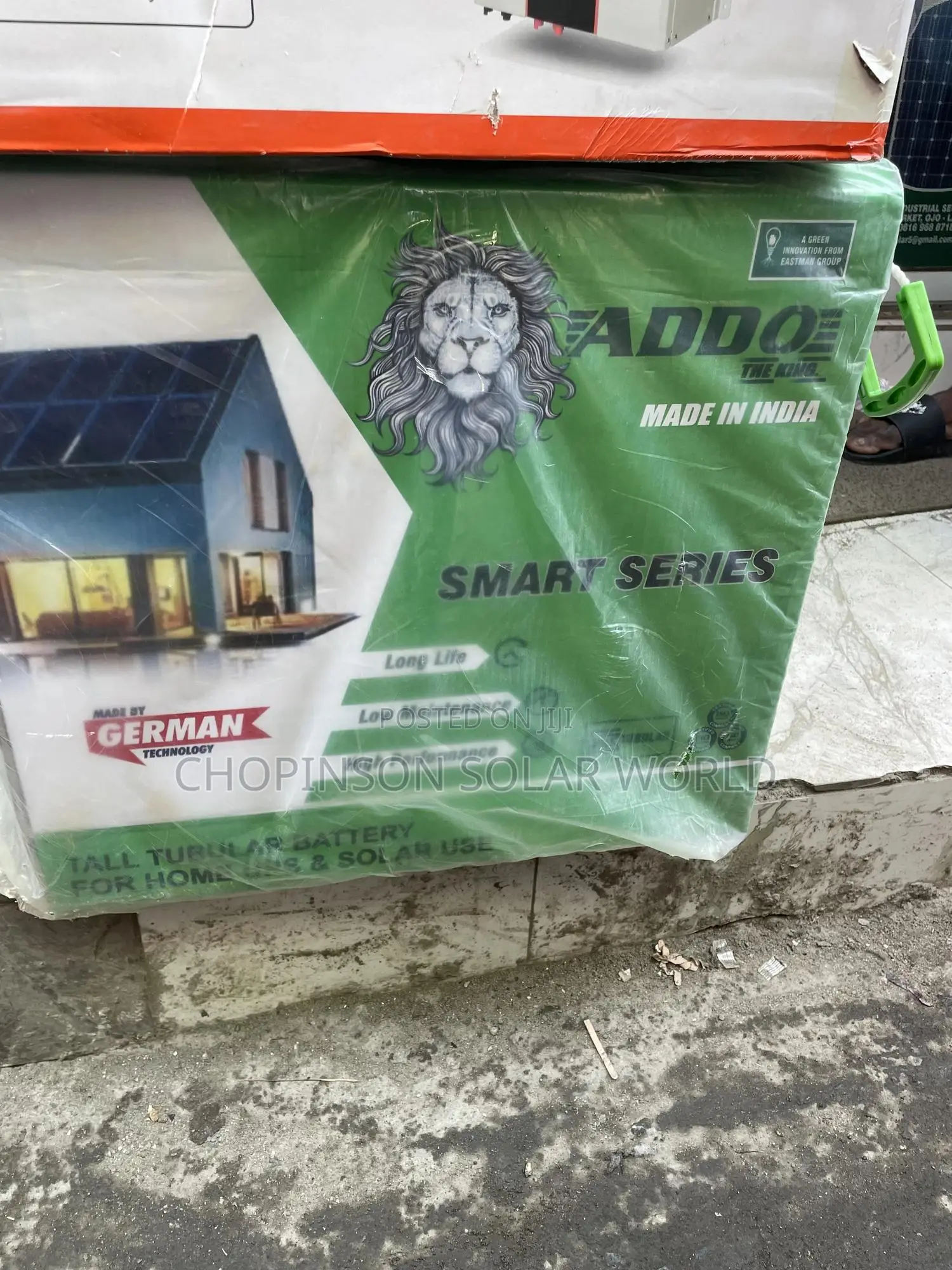 Solar Energy Addo Tall Tubular Battery 240a/12votts