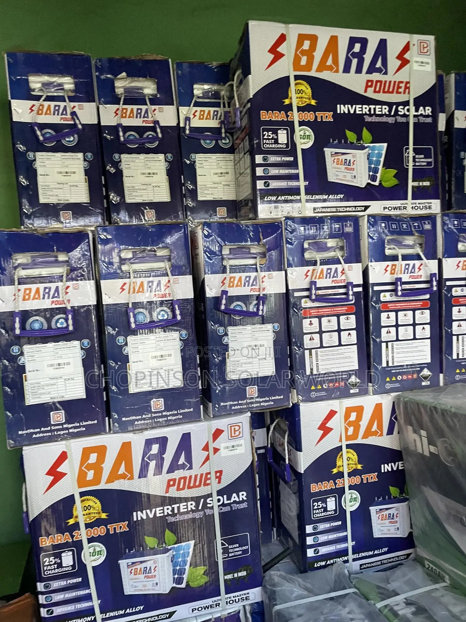 Solar Energy Para Power Tall Tubular Battery 220a/12votts