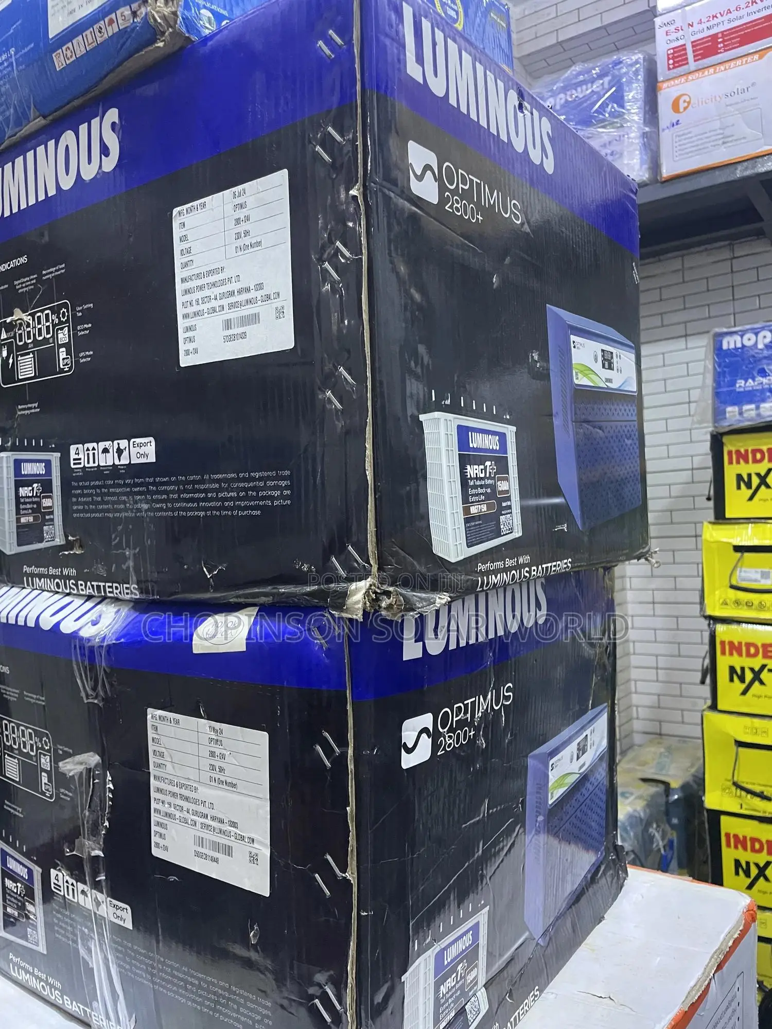 Solar Energy Luminous Non Hybrid Inverter 2.8kva/24votts