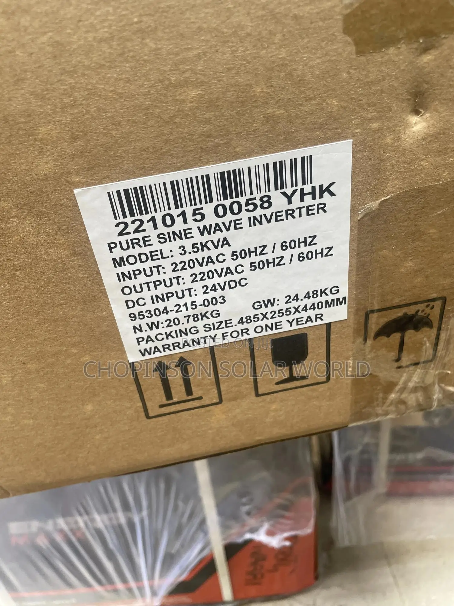 Solar Energy Yohako Pure Sine Waves Inverter 3.5kva/24v