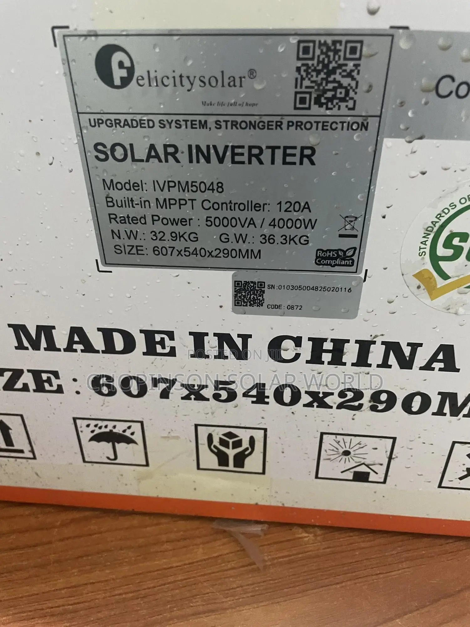 Solar Energy Felicity Hybrid Inverter 5kva/48