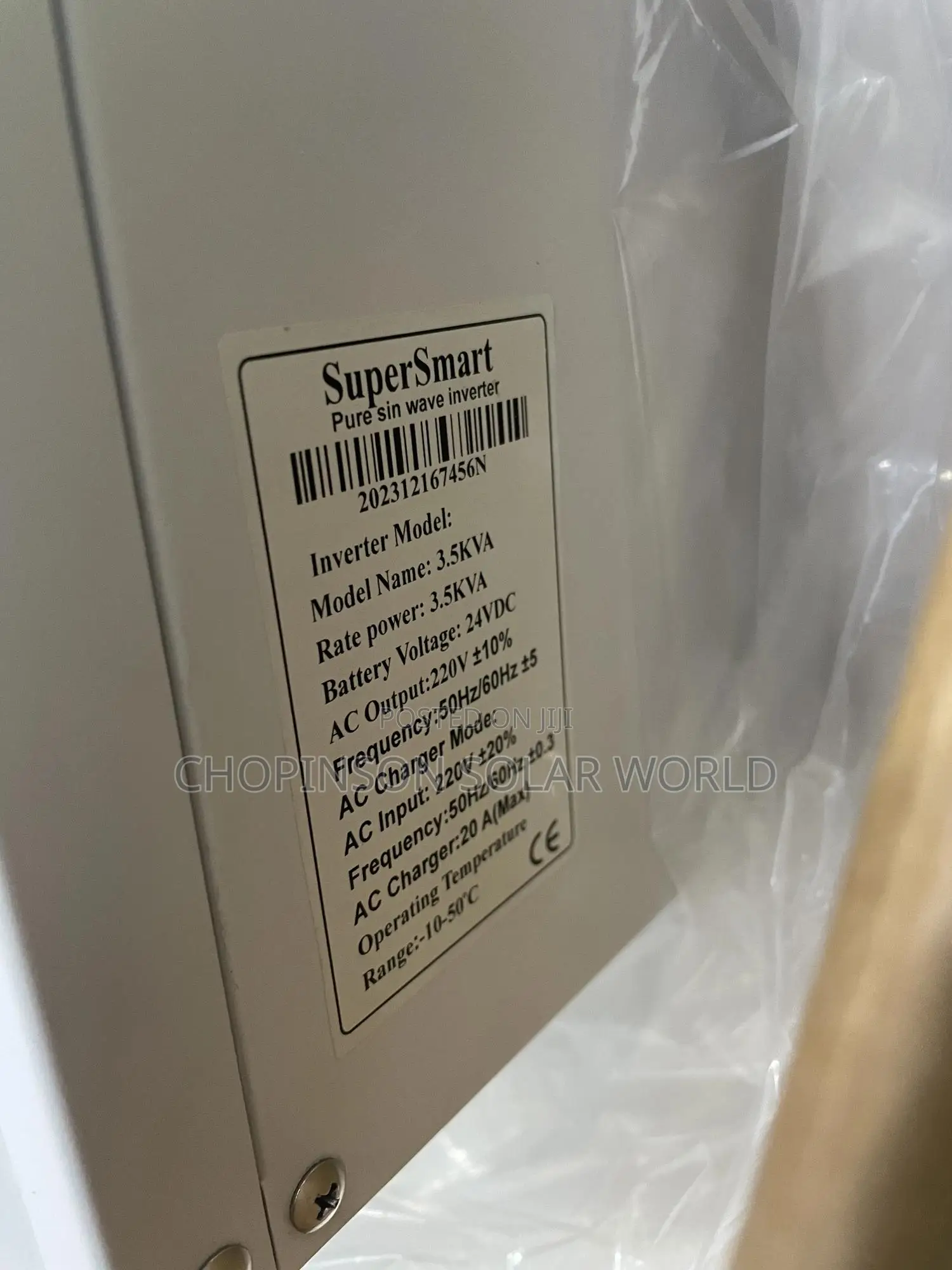 Solar Energy Supersmart Non Hybrid Inverter 3.5kva/24v