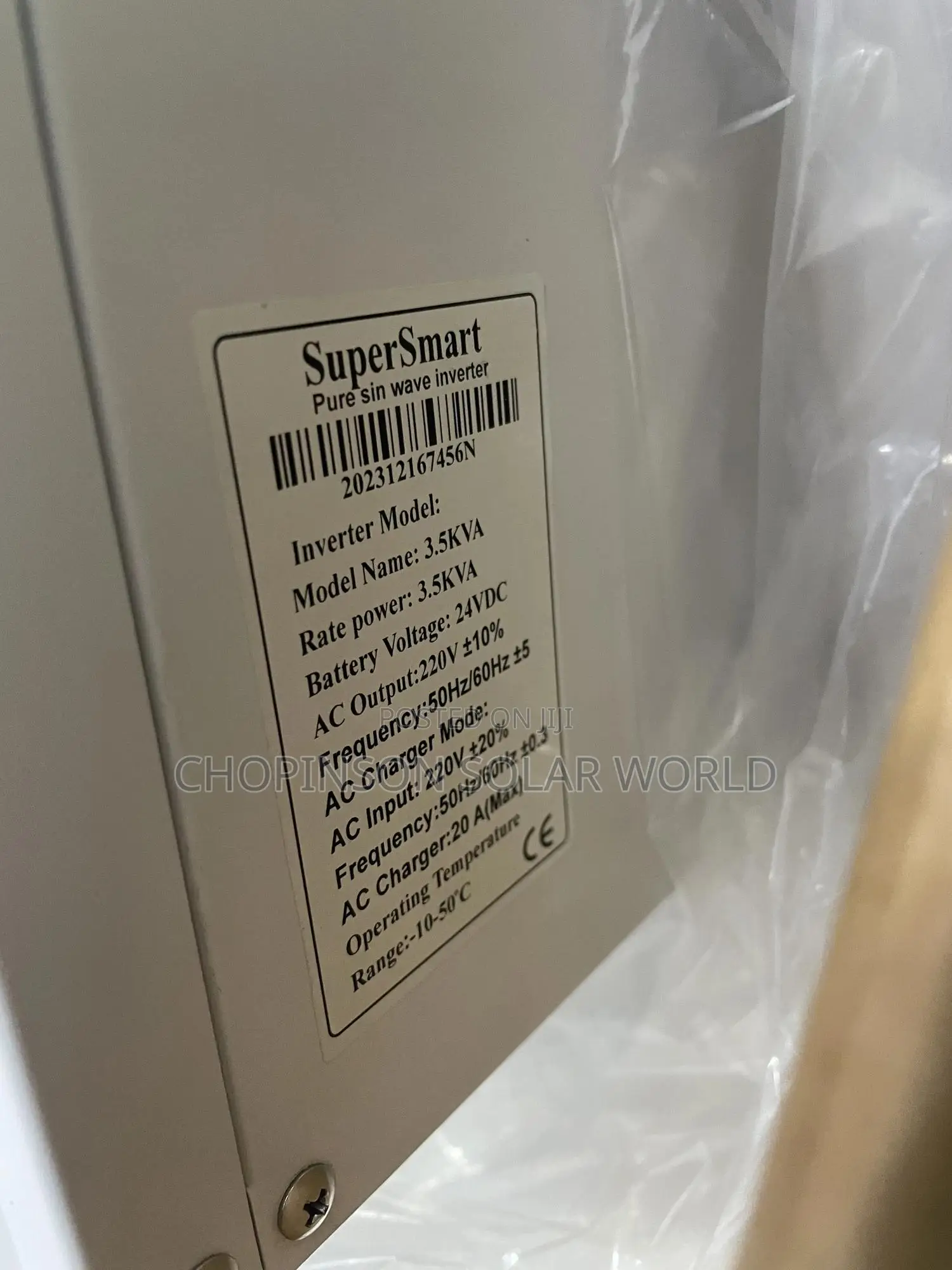 Solar Energy Supersmart Non Hybrid Inverter 3.5kva/24v