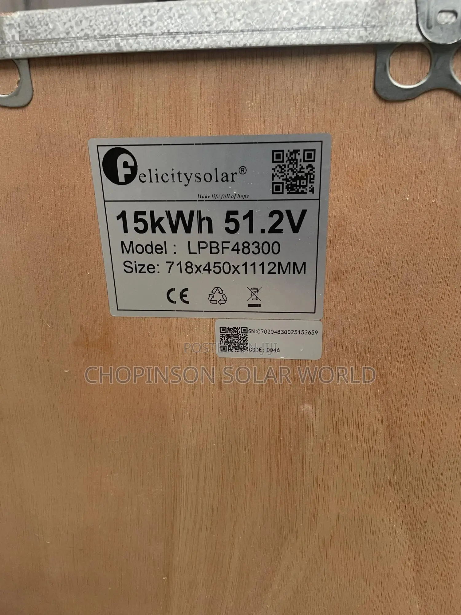This Is Solar Energy Felicity Lithium Battery 15kwh 51.2v