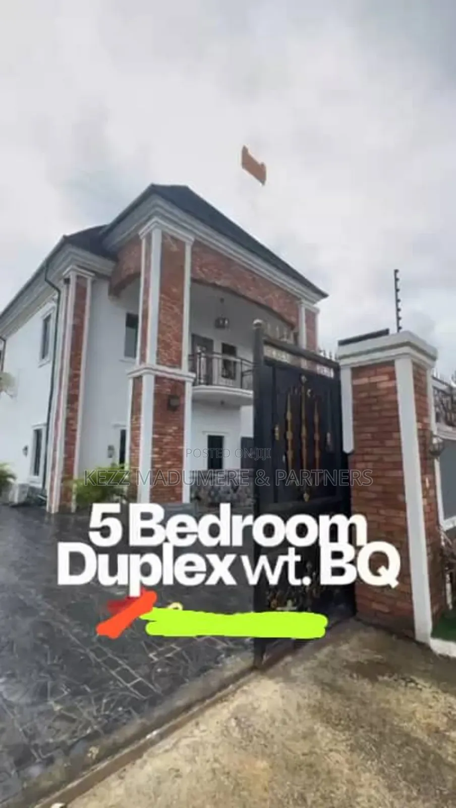 5bdrm Duplex in Gated Estate, Off for sale