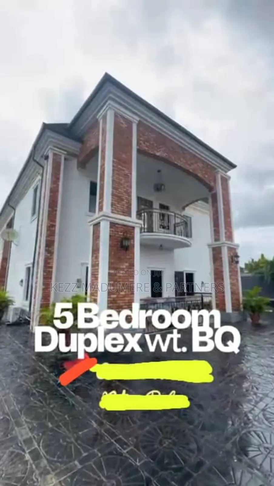 5bdrm Duplex in Gated Estate, Off for sale