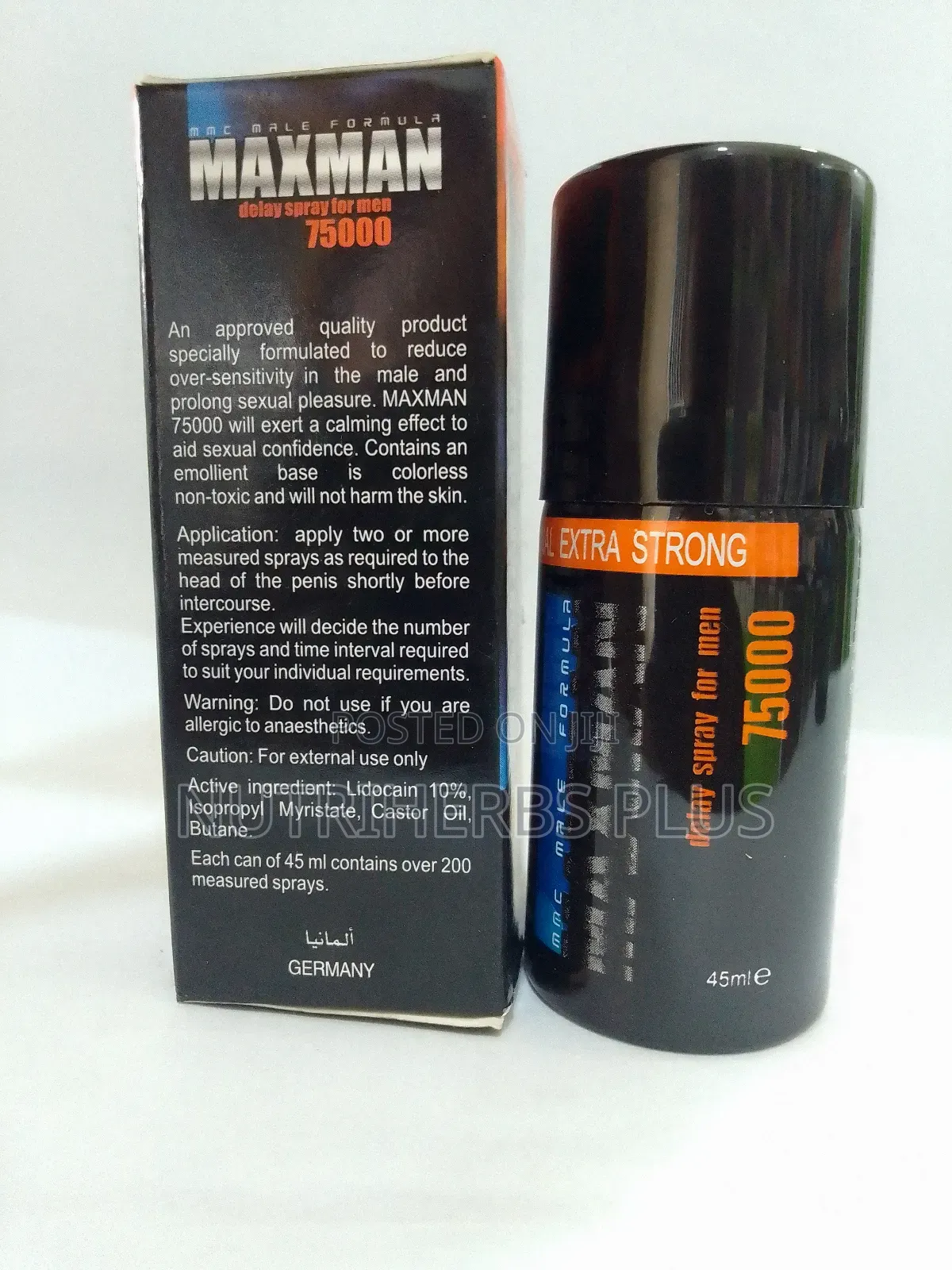 Maxman Delay Spray: For Quick Ejaculations
