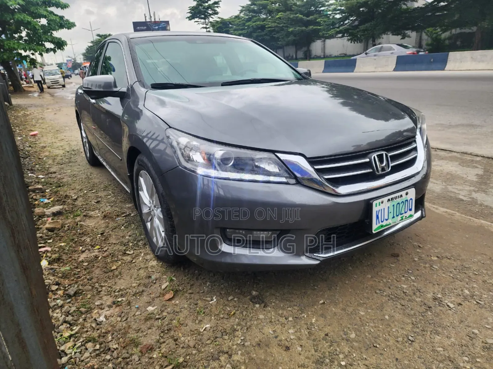 Honda Accord EX-L V-6 4dr Sedan w/Navigation (3.5L 6cyl 6A) 2014 Gray