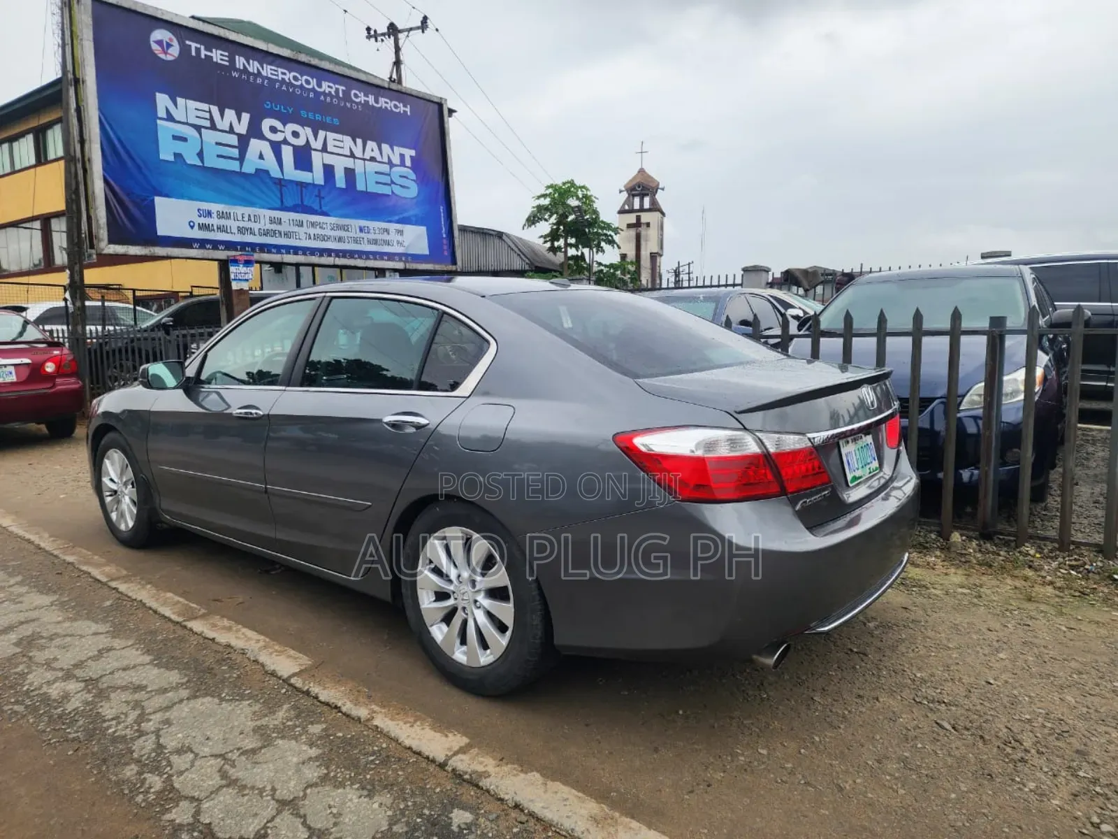 Honda Accord EX-L V-6 4dr Sedan w/Navigation (3.5L 6cyl 6A) 2014 Gray
