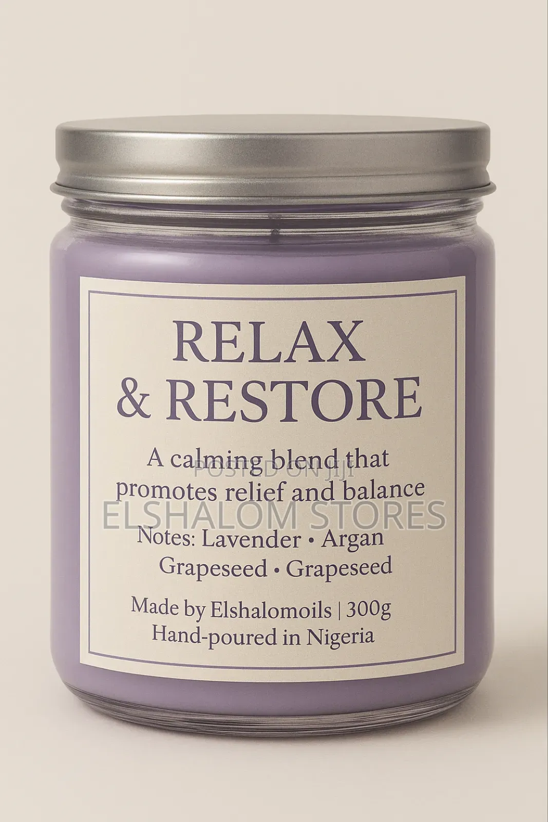 Elshalomoils Aromatherapy Scented Candles 300g
