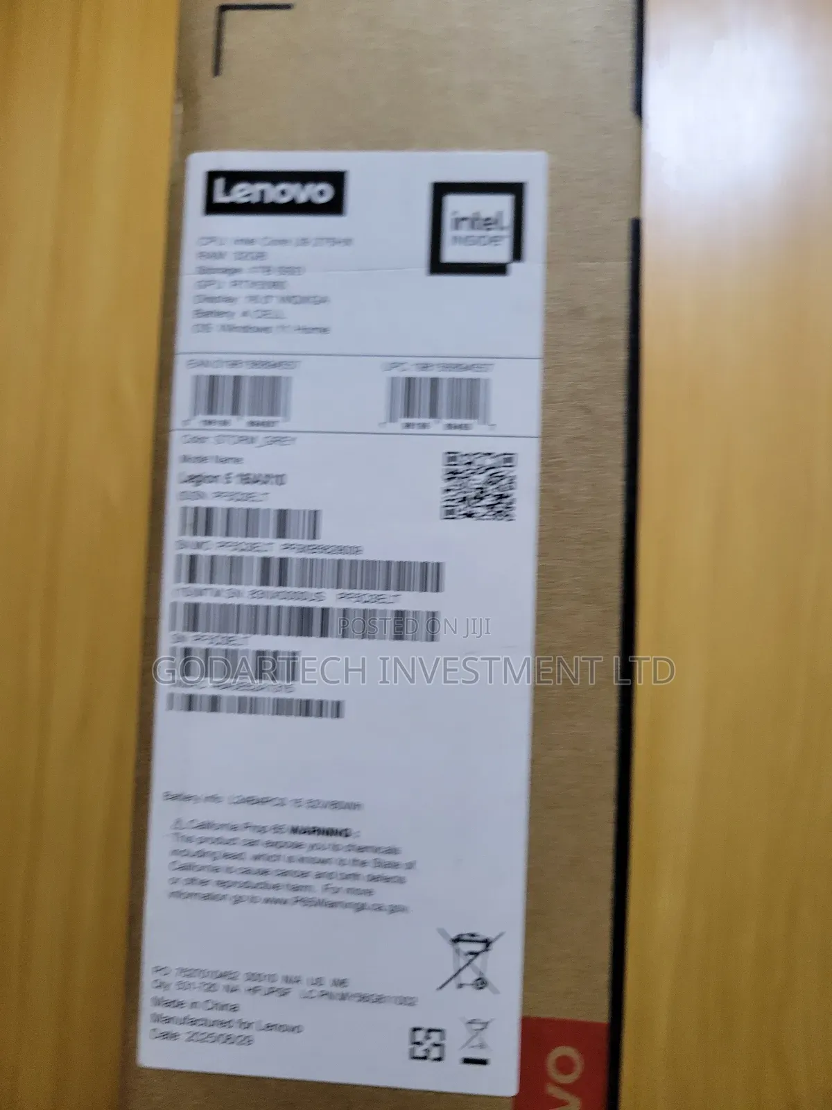 New Laptop Lenovo Legion 5 32GB Intel Core Ultra 9 SSD 1T