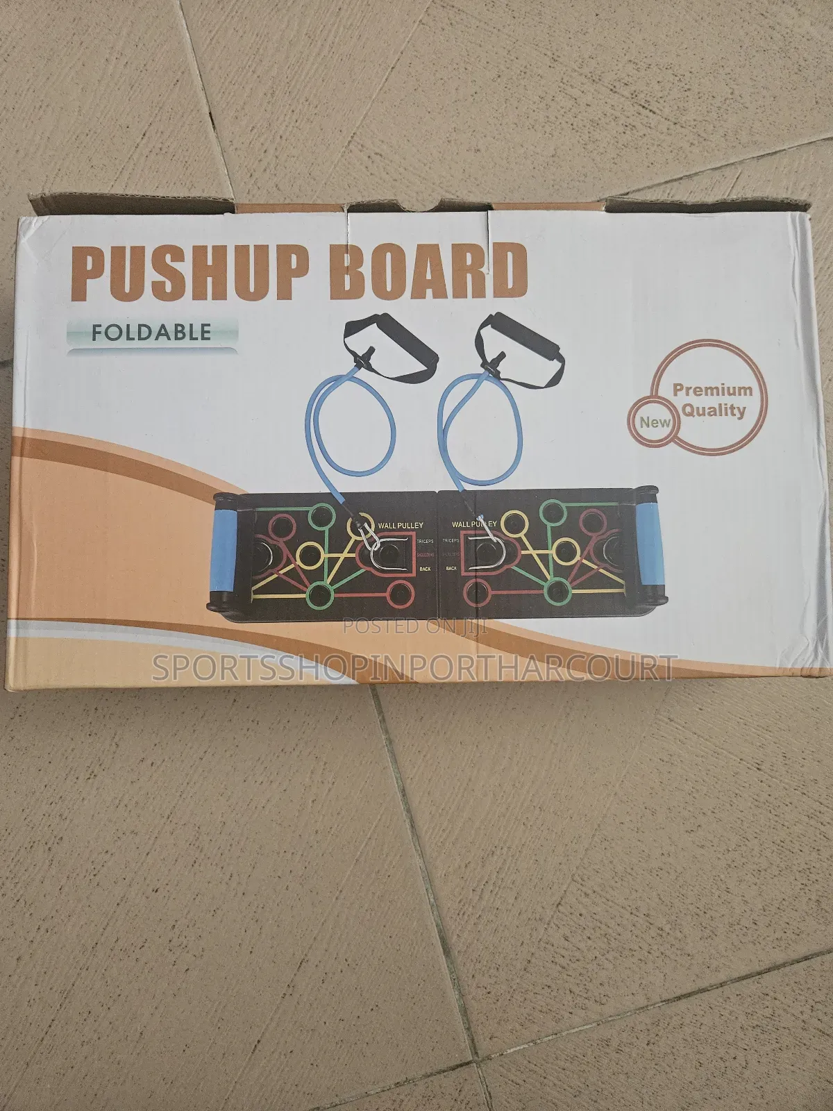 Push Board With Resistance Bands