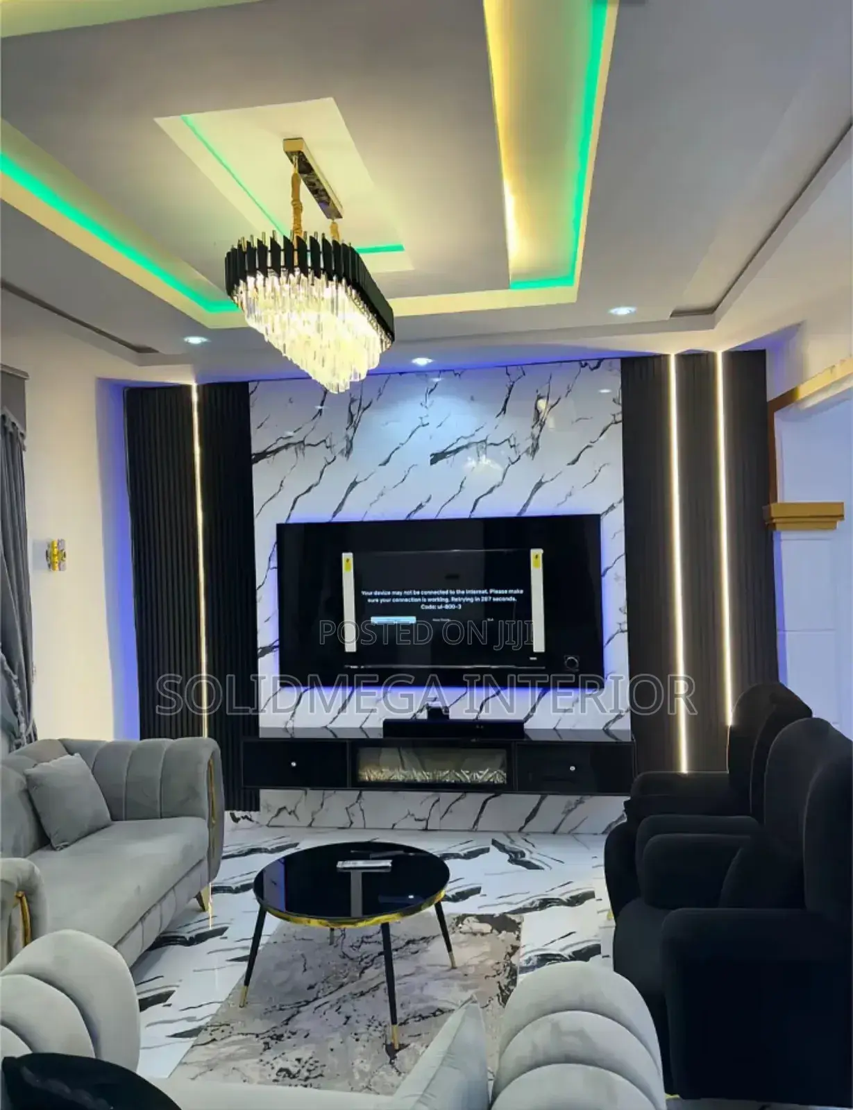 Megasoild Full Wall Tv Stand