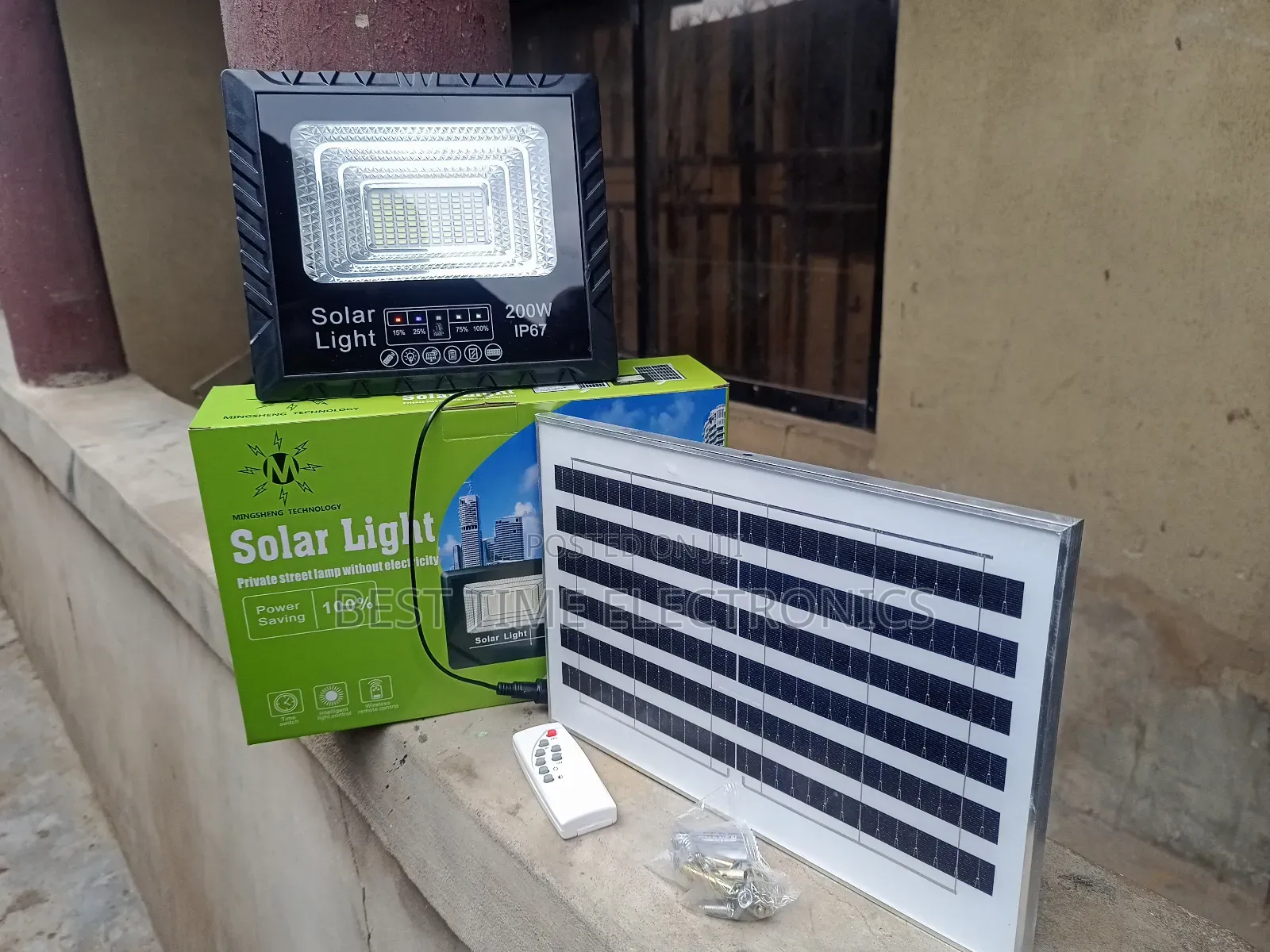 Mingsheng 200watts Solar Street Light Lamp