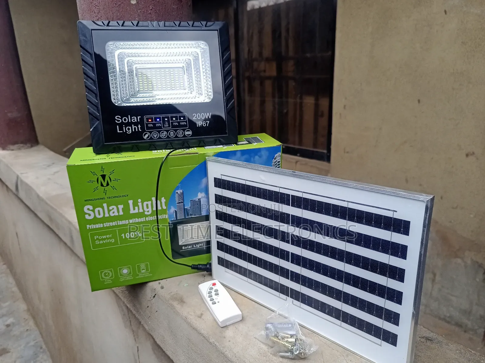 Mingsheng 200watts Solar Street Light Lamp