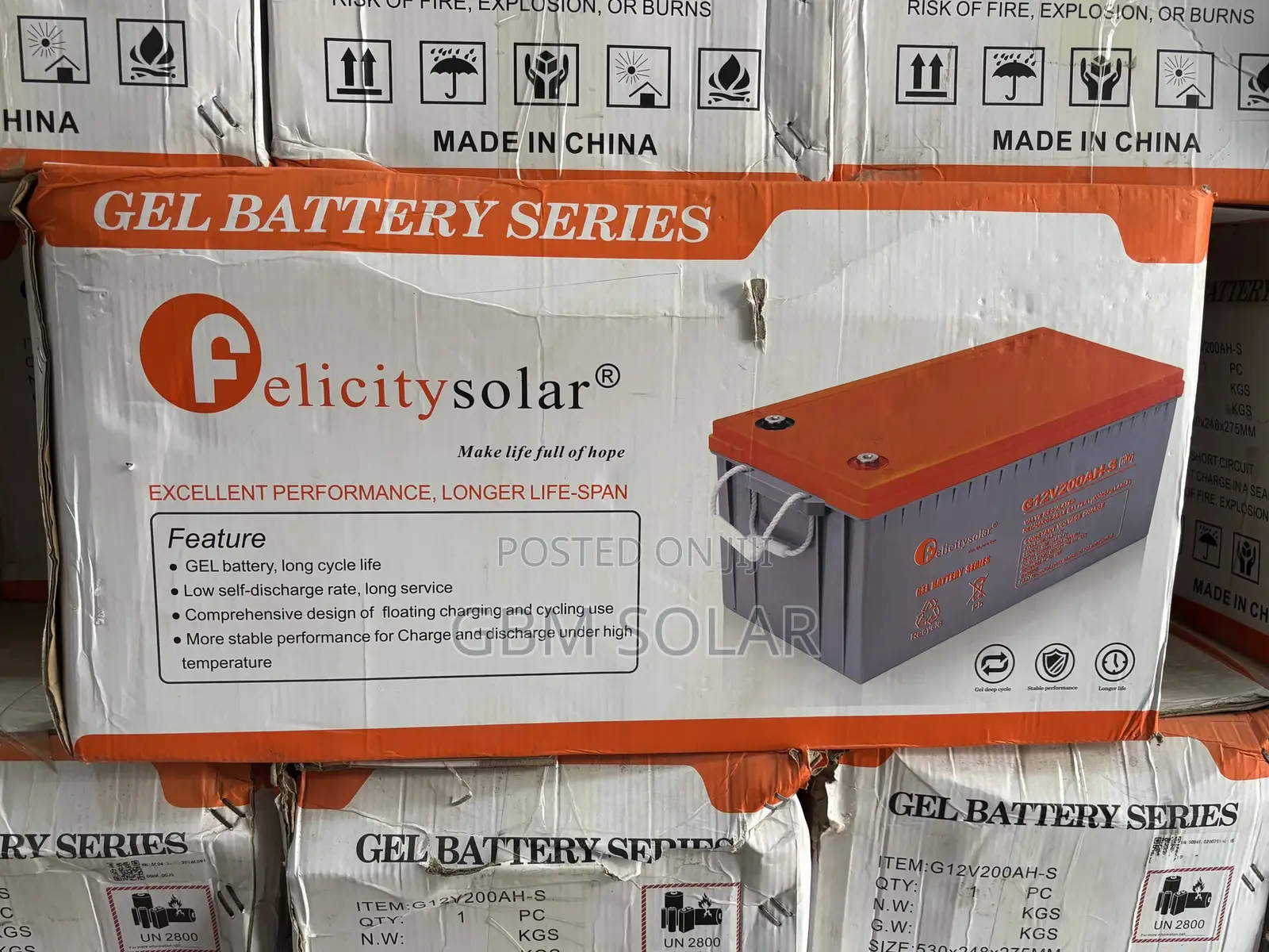 Felicity 200 Ah 12v Solar Battery