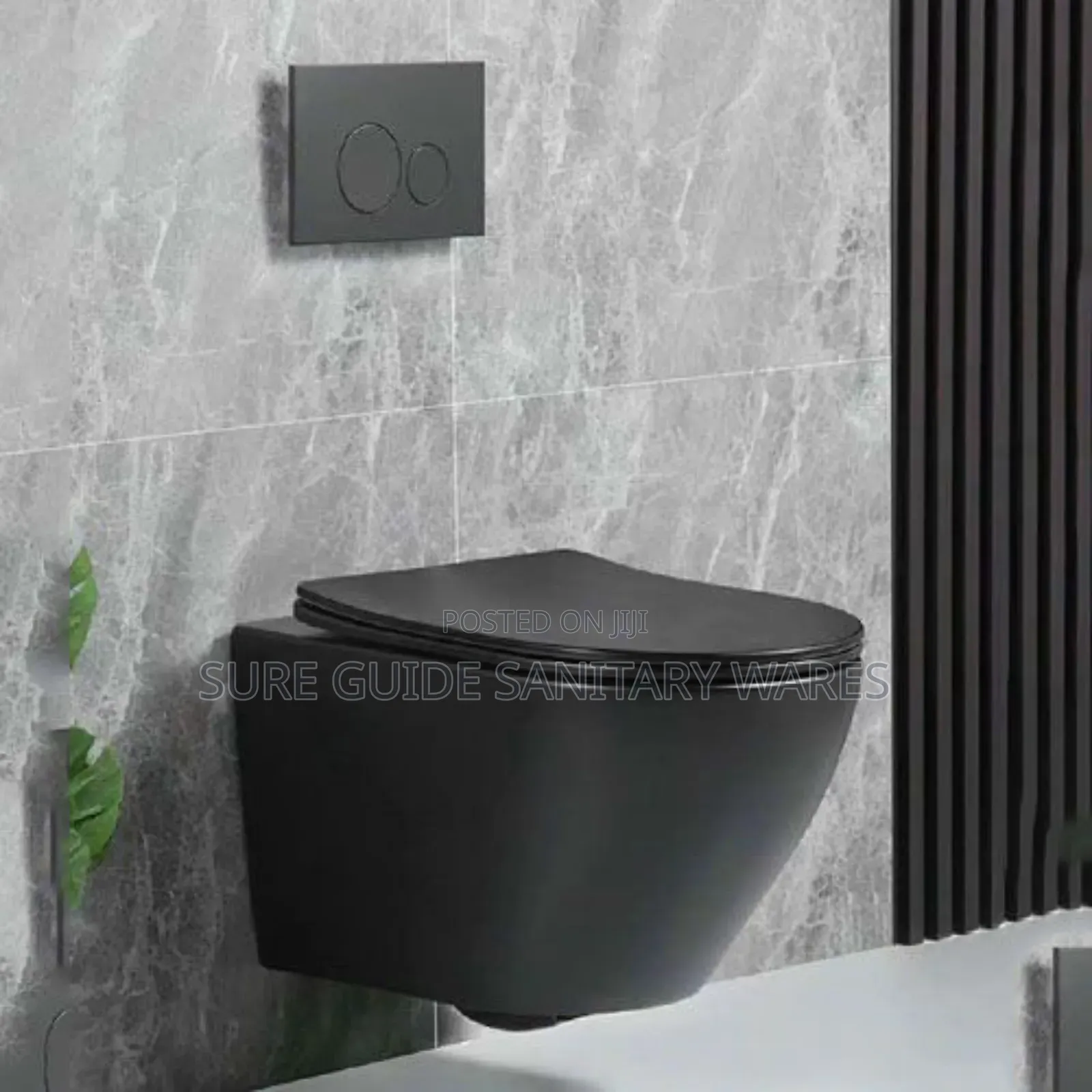 Matt Black Hanging Conceal Water Closet