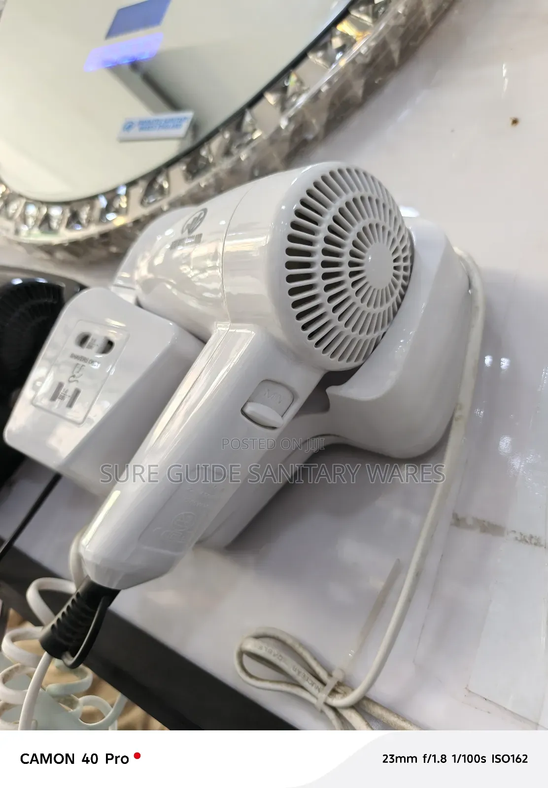 White Hair Dryer for Hotels, Salon and Other Utility Space