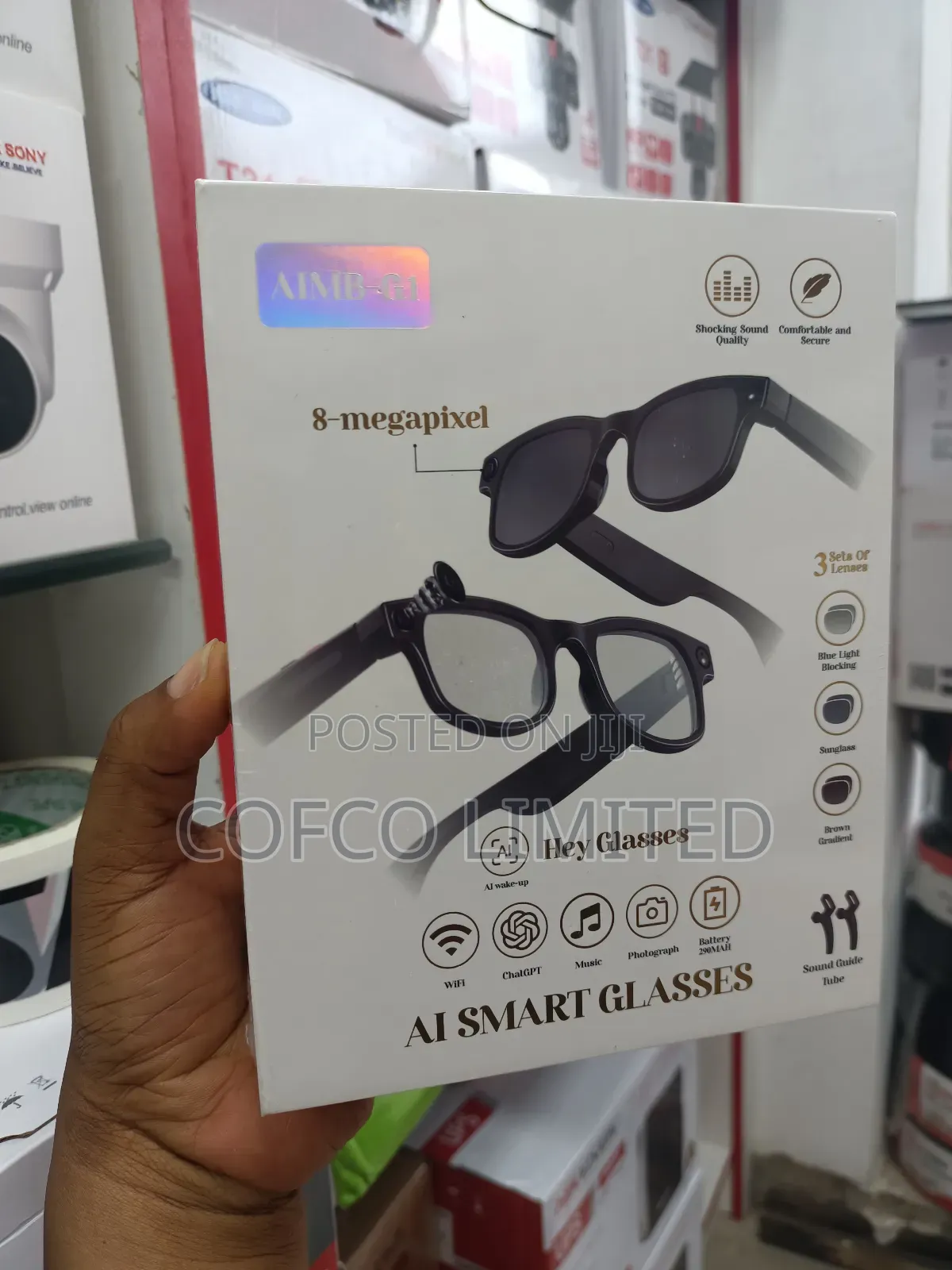Hey Glasses" Ai Smart Glasses