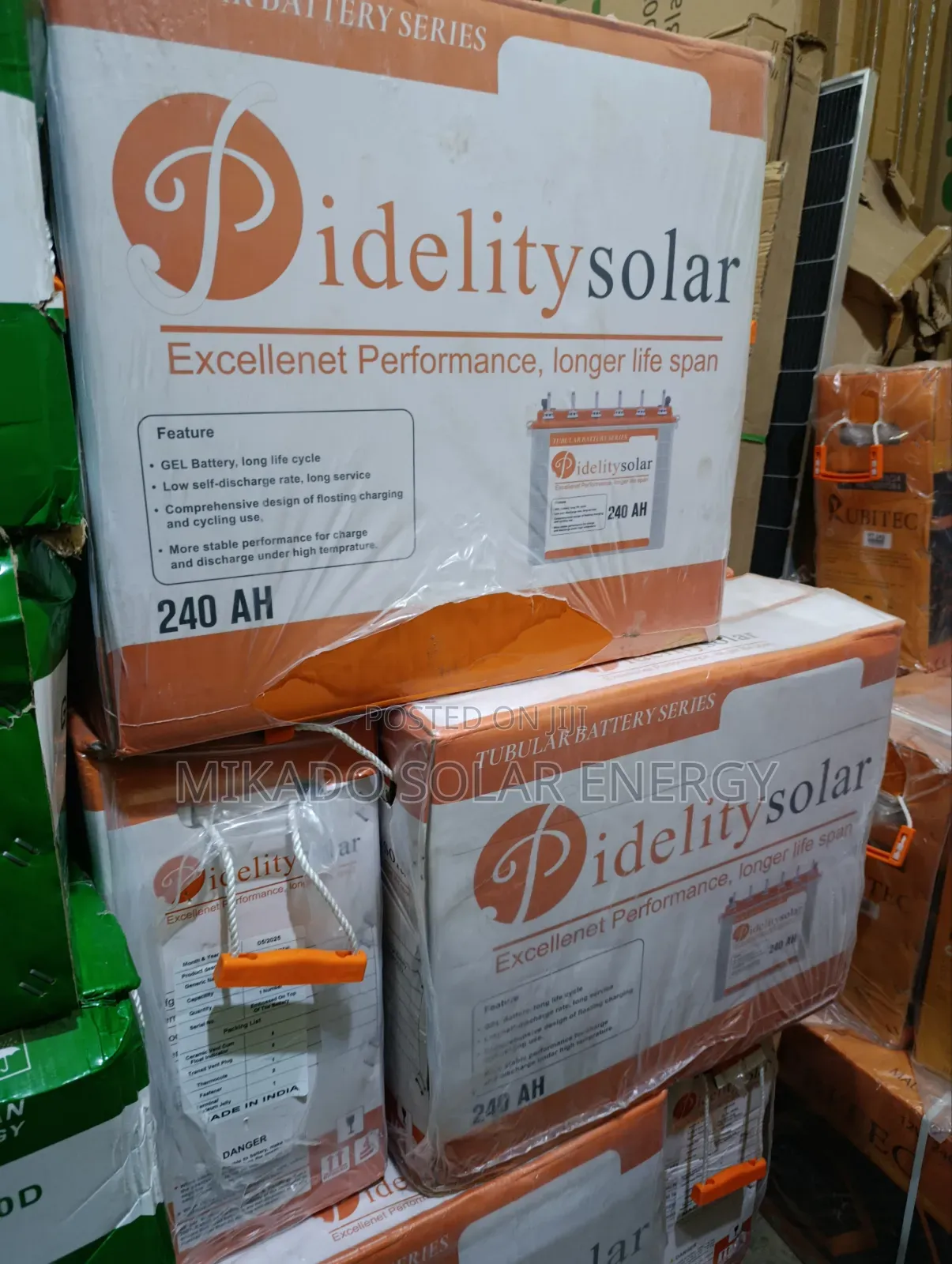 Fidelity 240ah Tubular Battery – Long-Lasting Power for Your Home/ Biz