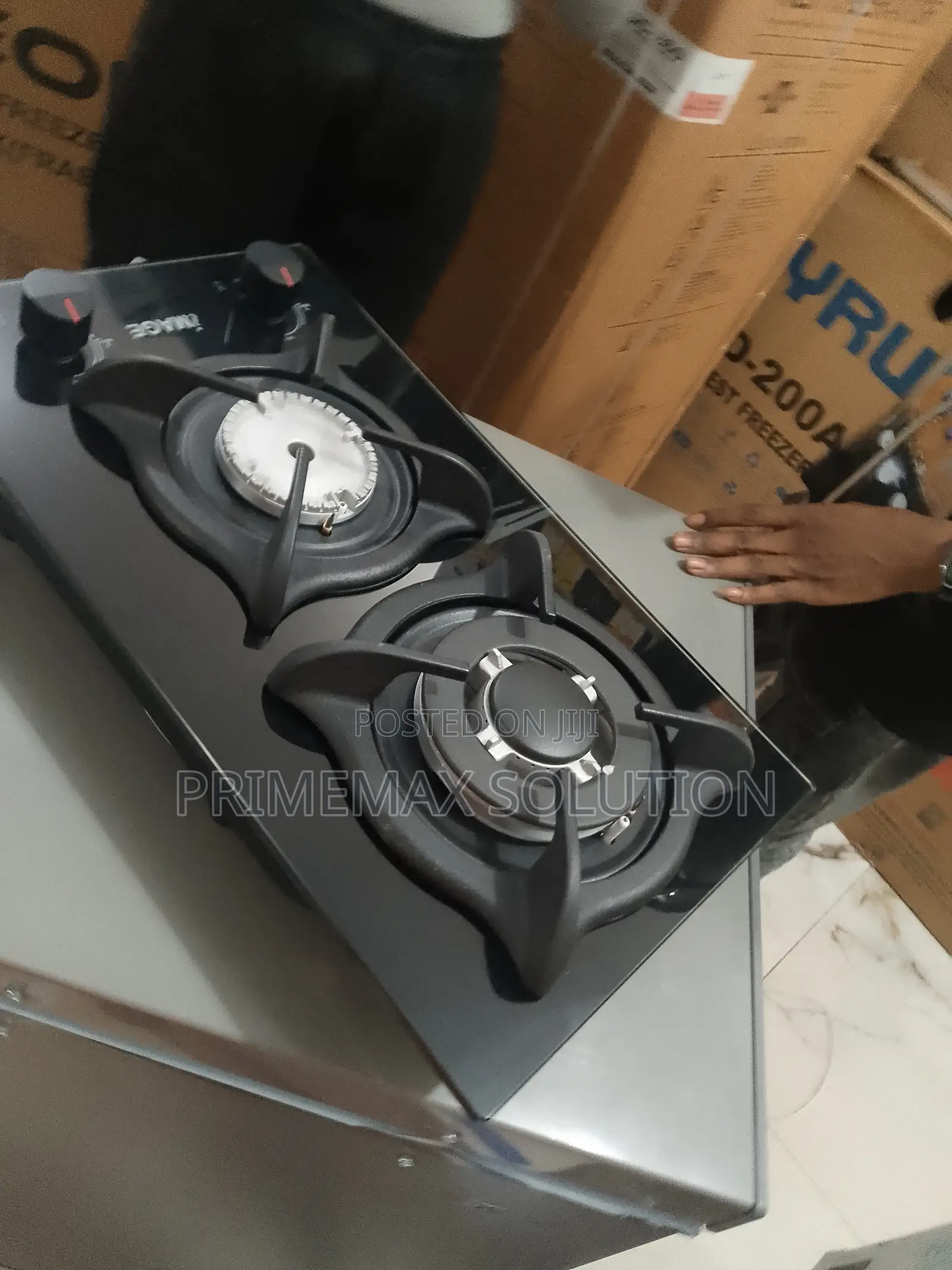 Image Stylish Built-in 70cm Gas Hob: Dual Burner Power