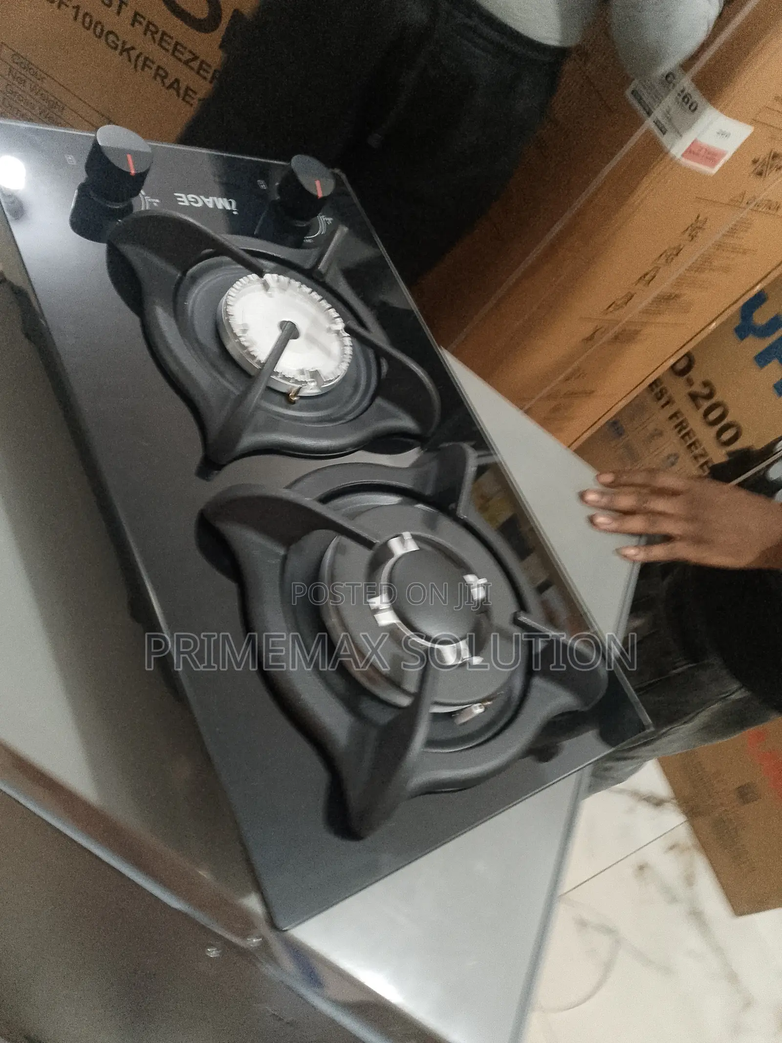 Image 70cm Compact Gas Hob With 2 Precision Burners