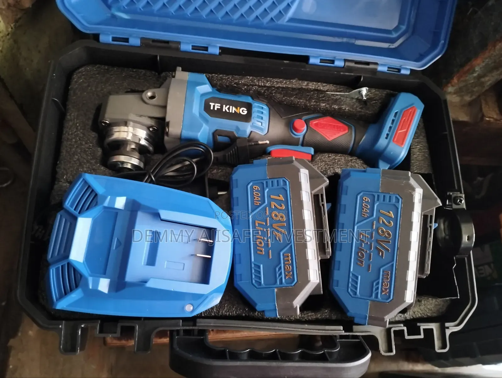 Brushless Cordless Angle Grinder With 2 Batteries( 4")