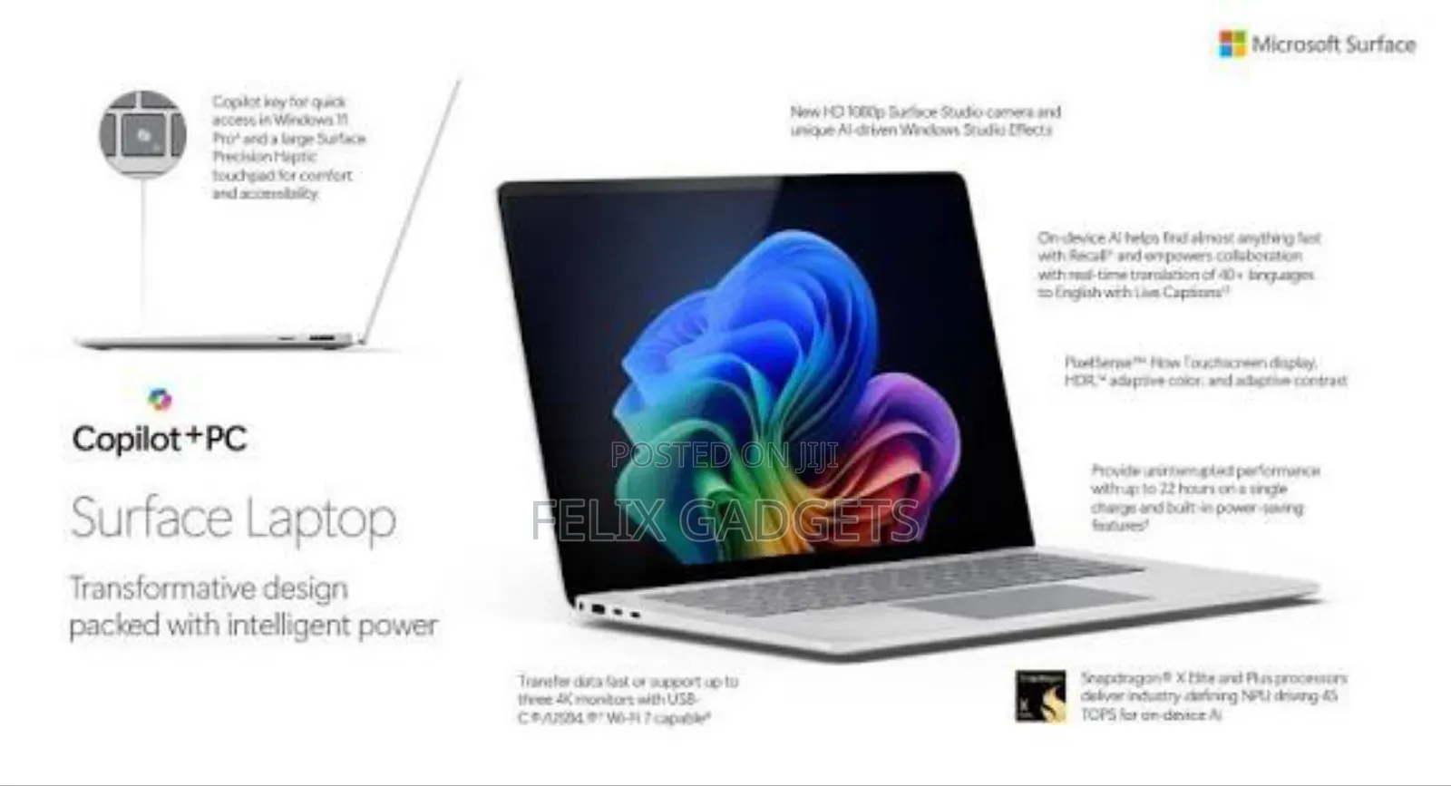 New Laptop Microsoft Surface Laptop 6 16GB Intel Core Ultra 7 SSD 512GB