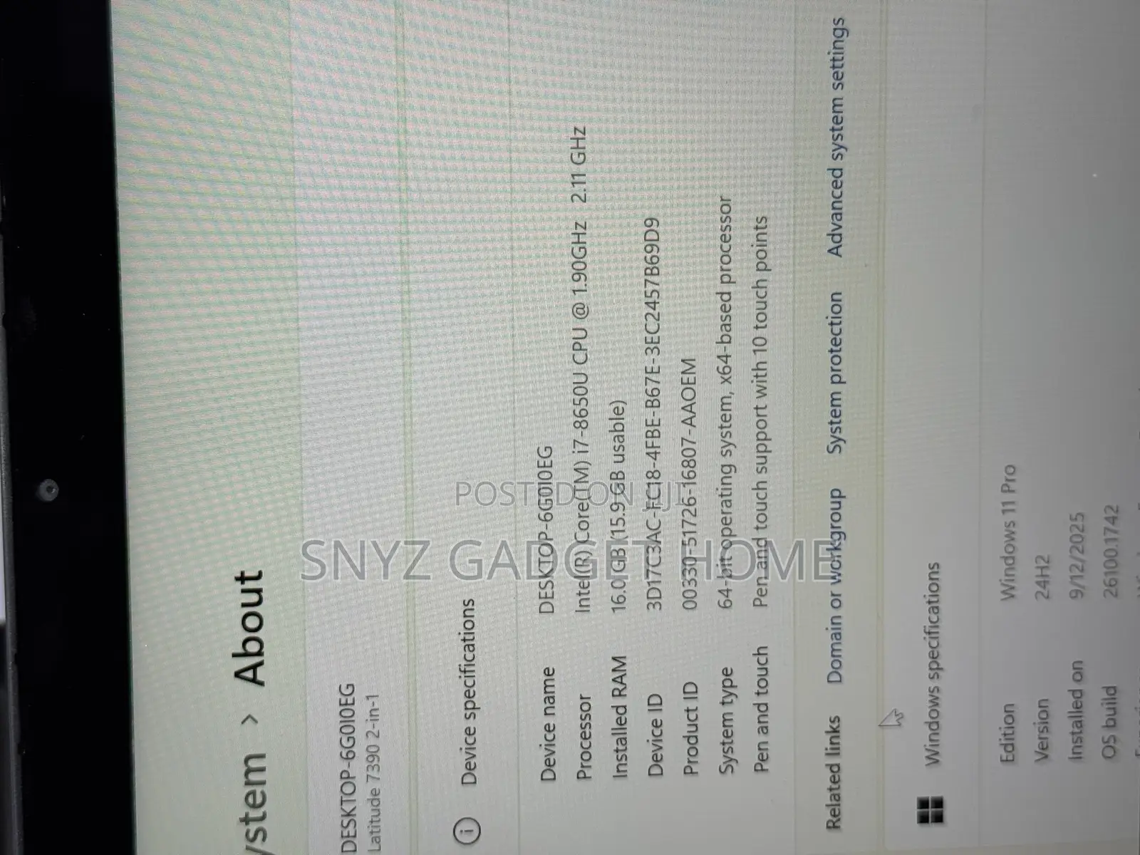 Laptop Dell Latitude 7390 16GB Intel Core I7 SSD 512GB