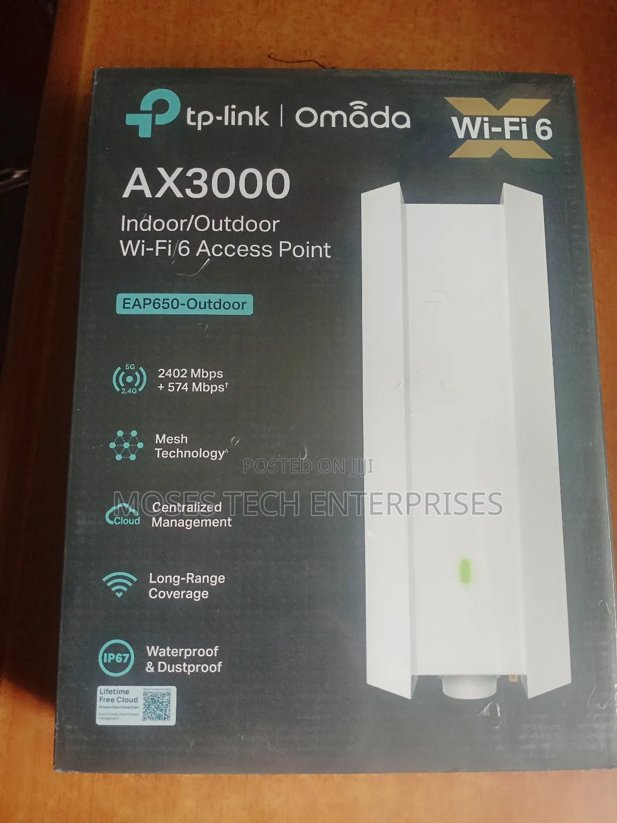 Tplink Omada Wi-Fi 6 Ax3000 Indoor/Outdoor Access Point.